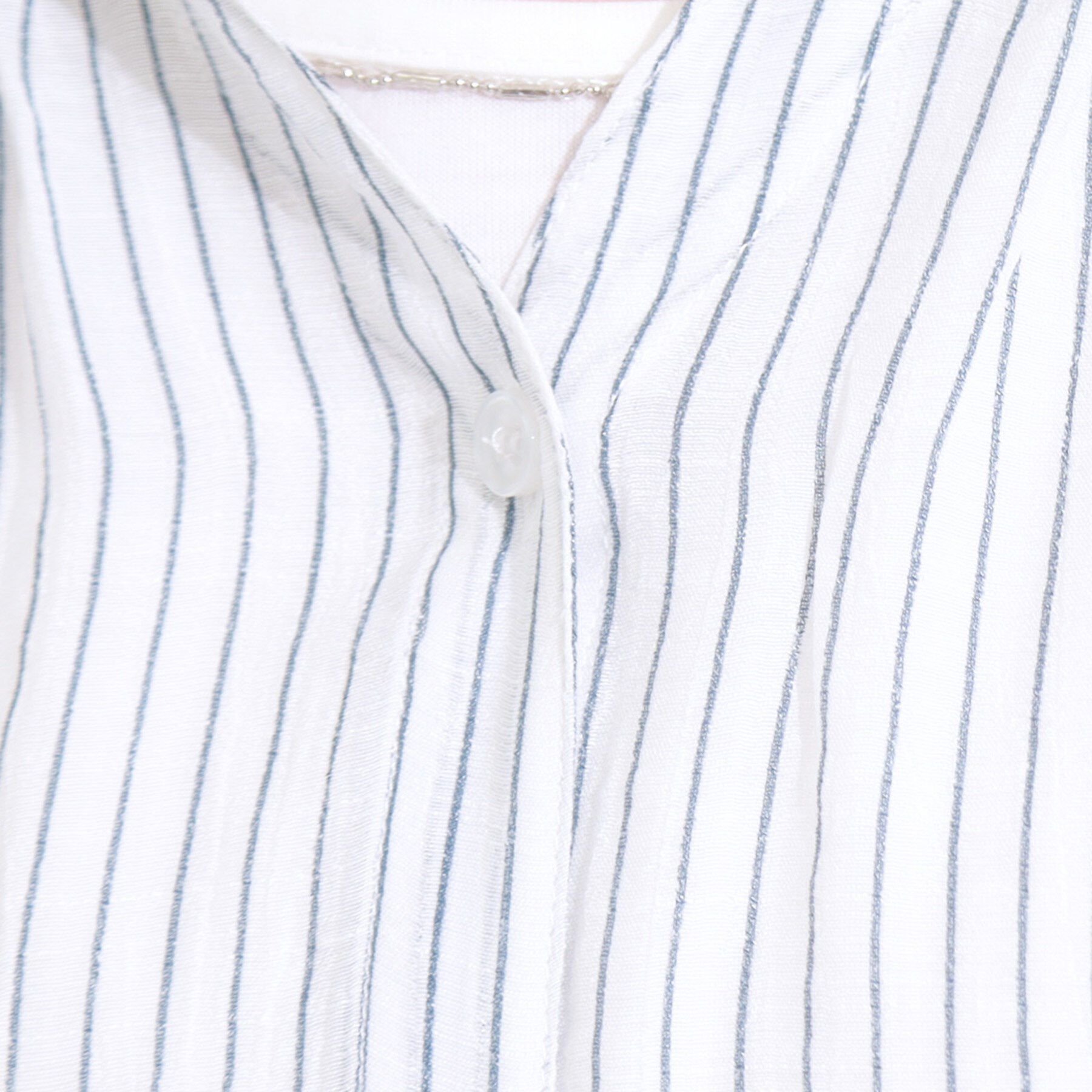 SHOO･LA･RUE「【S-LL/2点セット】着るだけでコーデが決まる 麻調5分袖ブラウス＋タンクトップ」|シャツ・ブラウス|