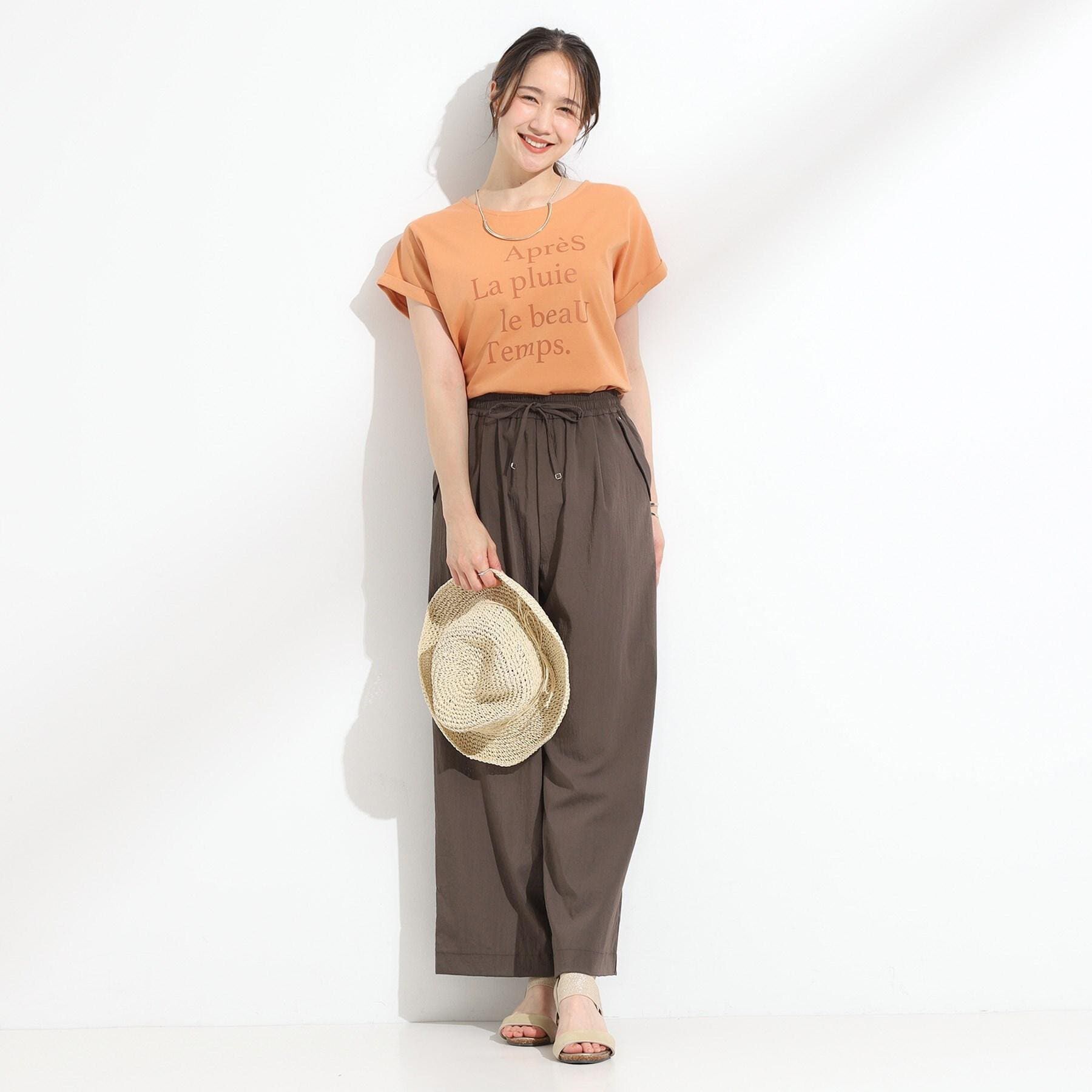 SHOO･LA･RUE「【着丈選べる/S-LL】触れる度ひんやり ゆるきれい イージーワイドパンツ」|その他|