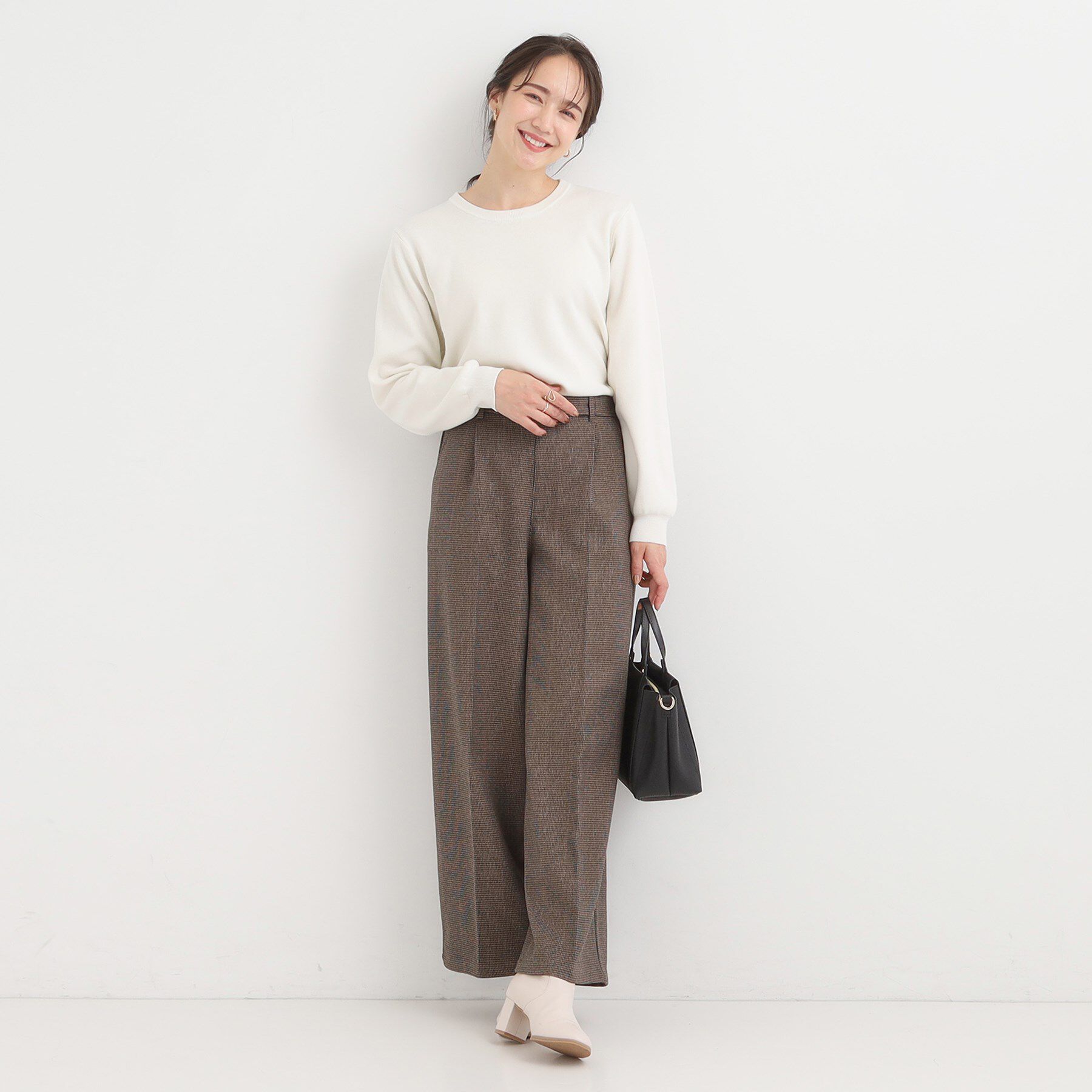 SHOO･LA･RUE「【襟取り外し可/S-LL】上品見え レース襟ニット」|ニット・セーター|