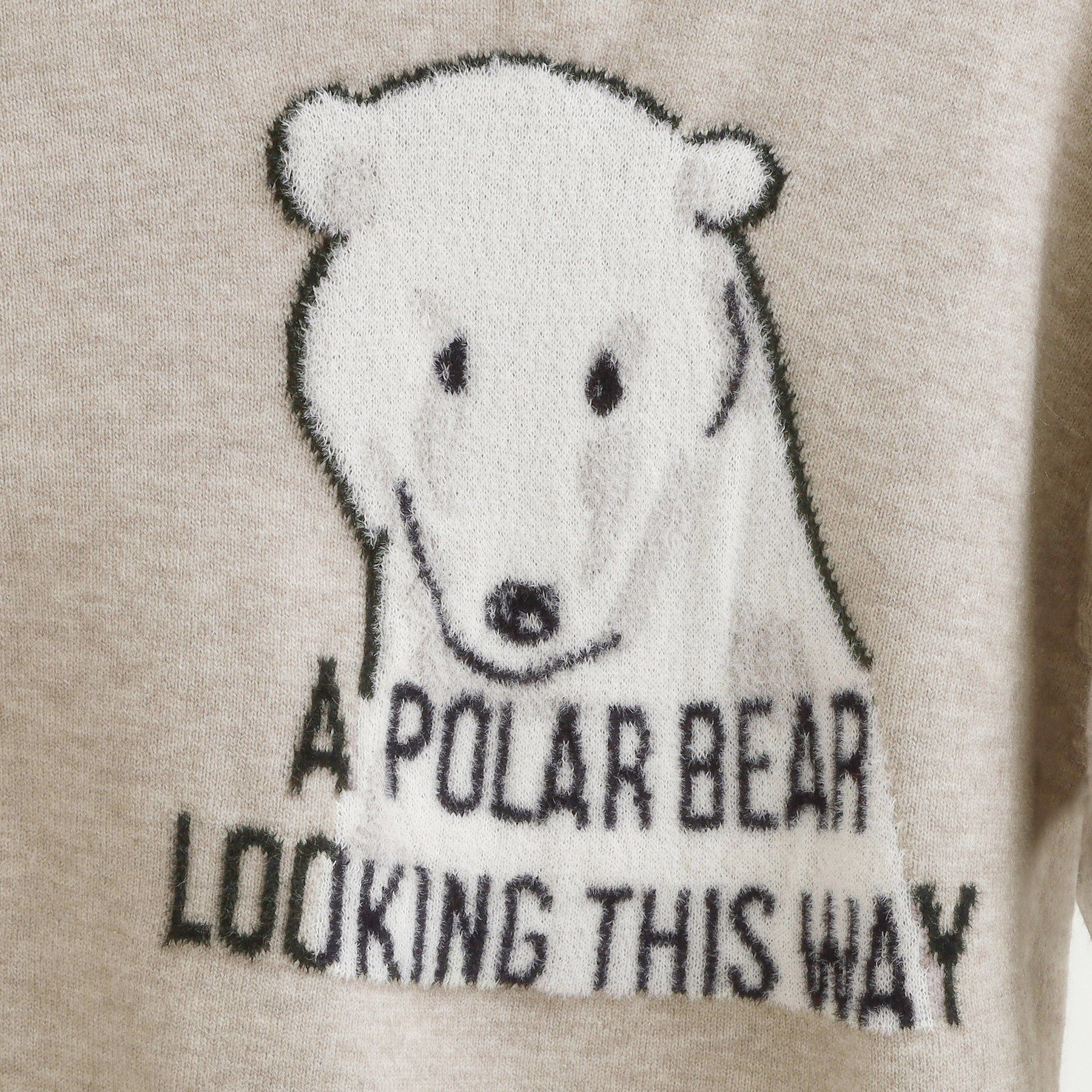 SHOO･LA･RUE「【旭山動物園応援商品】ゆるアニマル ふわふわジャカードニット」|ニット・セーター|