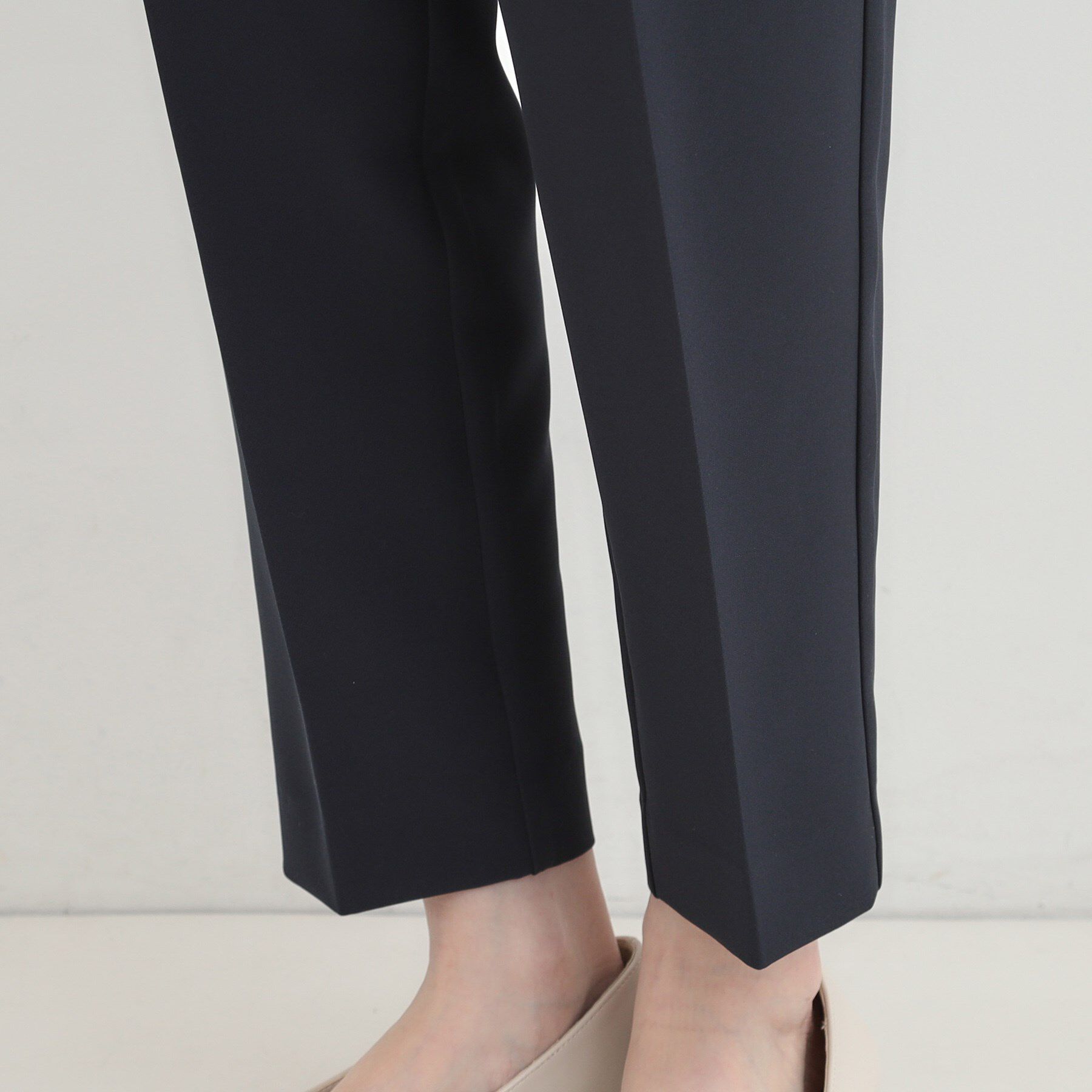 SHOO･LA･RUE「【3点スーツセット/洗濯機可】時短で好印象 セットアップ+ブラウス」|ノーカラージャケット|