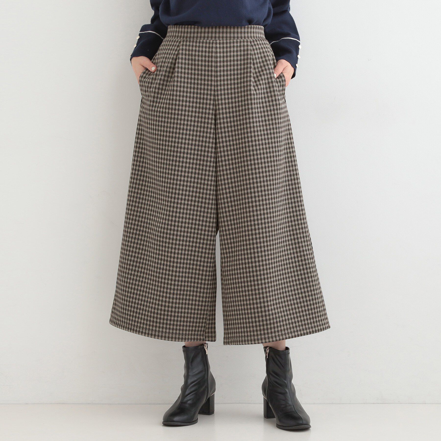 SHOO･LA･RUE「【洗濯機可/S-LL】体型カバーにも ガウチョパンツ」|その他|