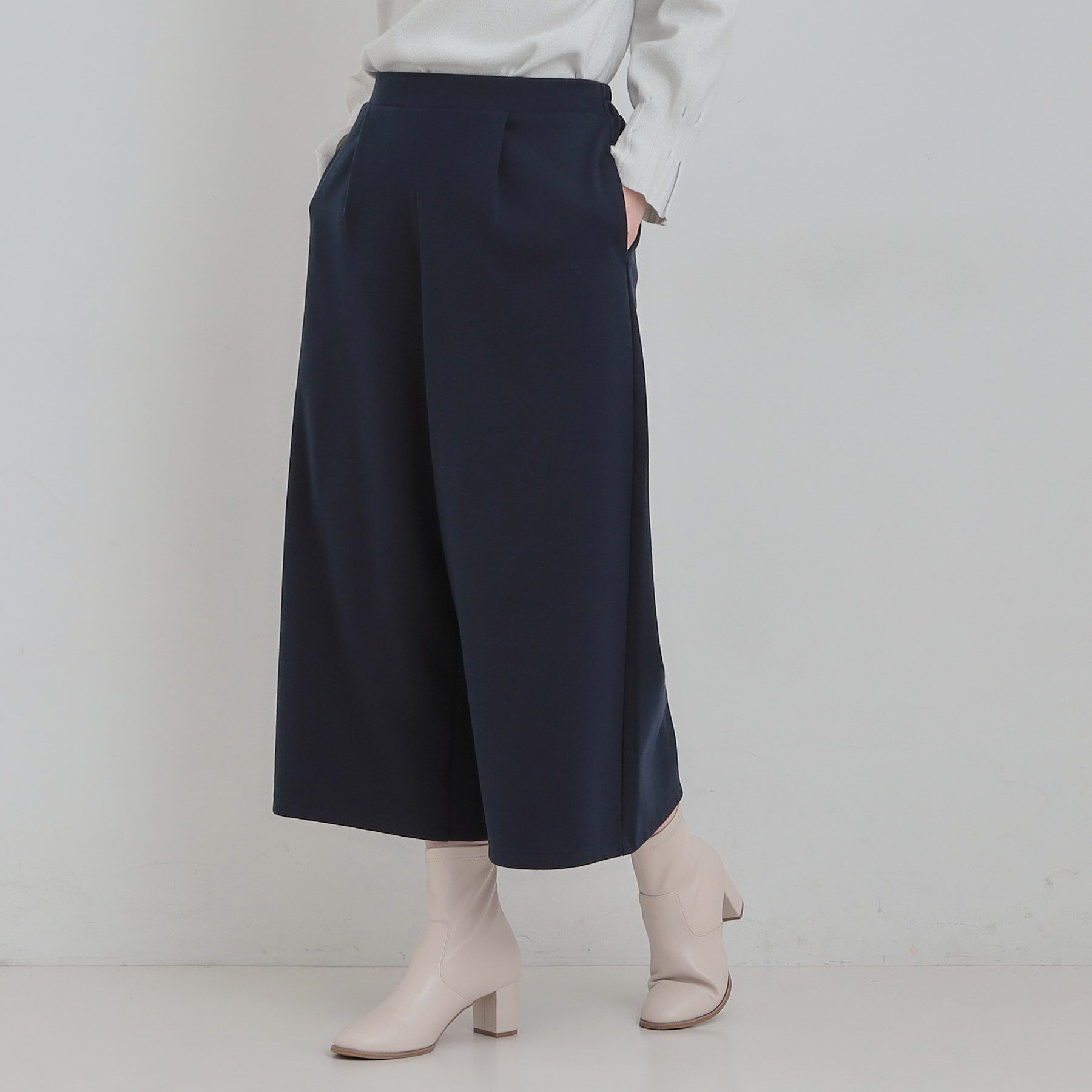 SHOO･LA･RUE「【洗濯機可/S-LL】体型カバーにも ガウチョパンツ」|その他|