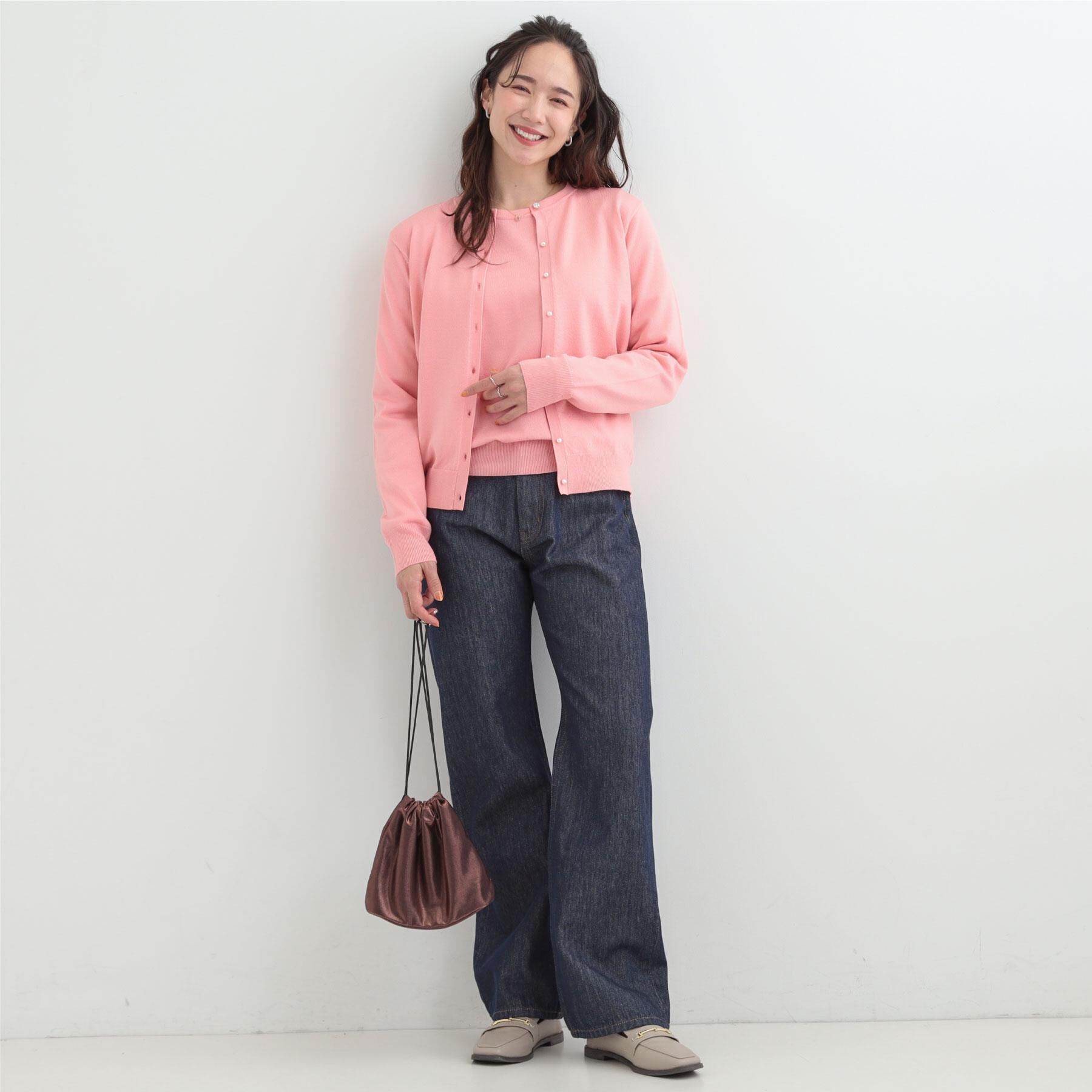 SHOO･LA･RUE「【洗濯機可/S-LL/アンサンブル可】結局、シンプル クルーネックニット」|ニット・セーター|