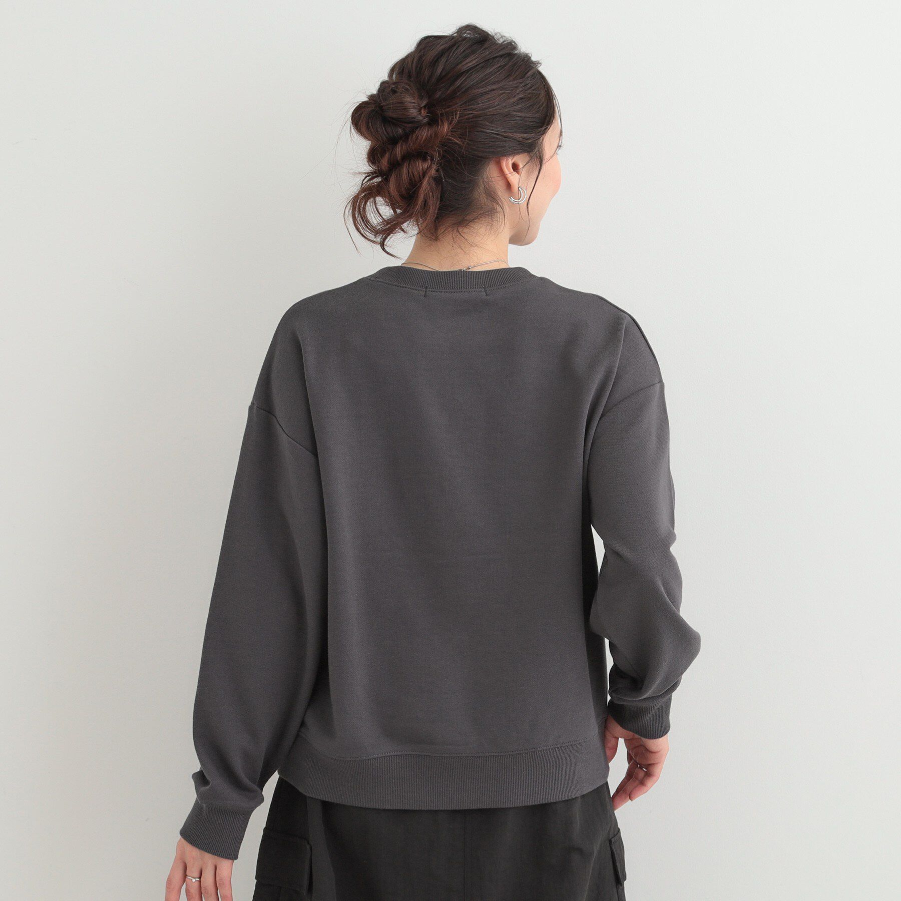 SHOO･LA･RUE「【S-LL】カジュアルすぎない大人のフォト刺繍裏毛スウェット」|パーカー|