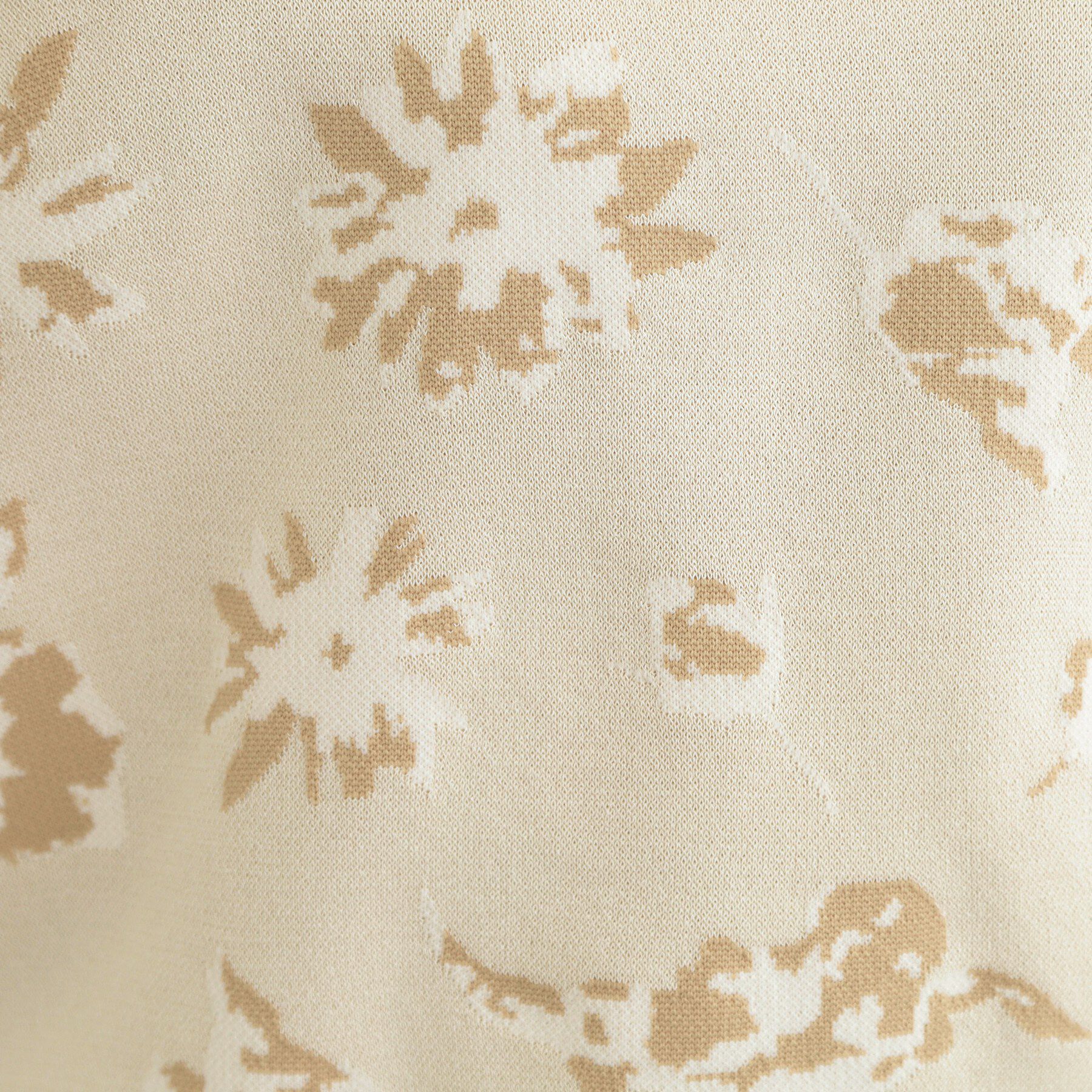 SHOO･LA･RUE「【洗濯機可/S-LL】ゆるシルエット フラワー柄スポンディッシュニット」|ニット・セーター|