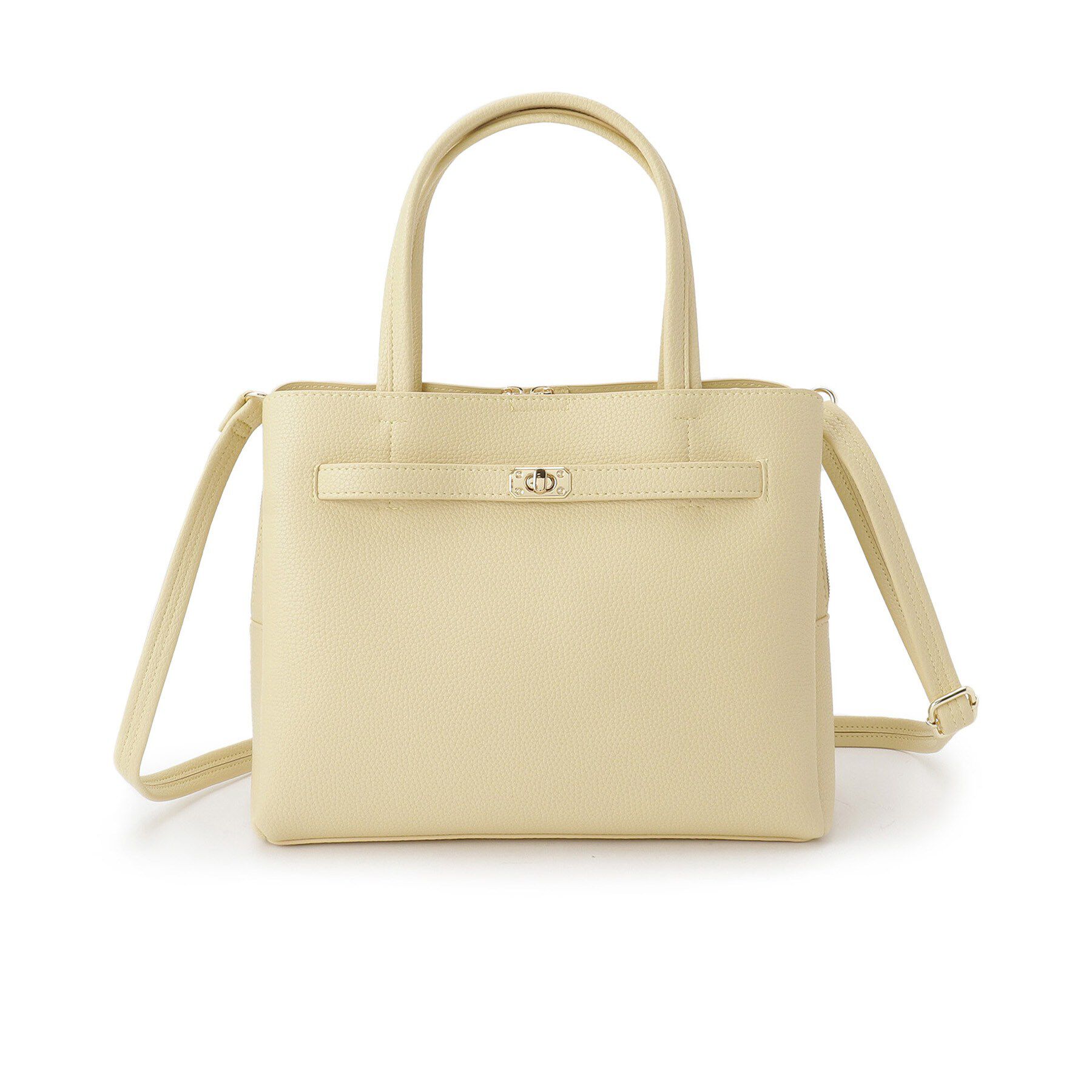 SHOO･LA･RUE「【2WAY】上品きれい 金具ベルトトートバッグ」|トートバッグ|