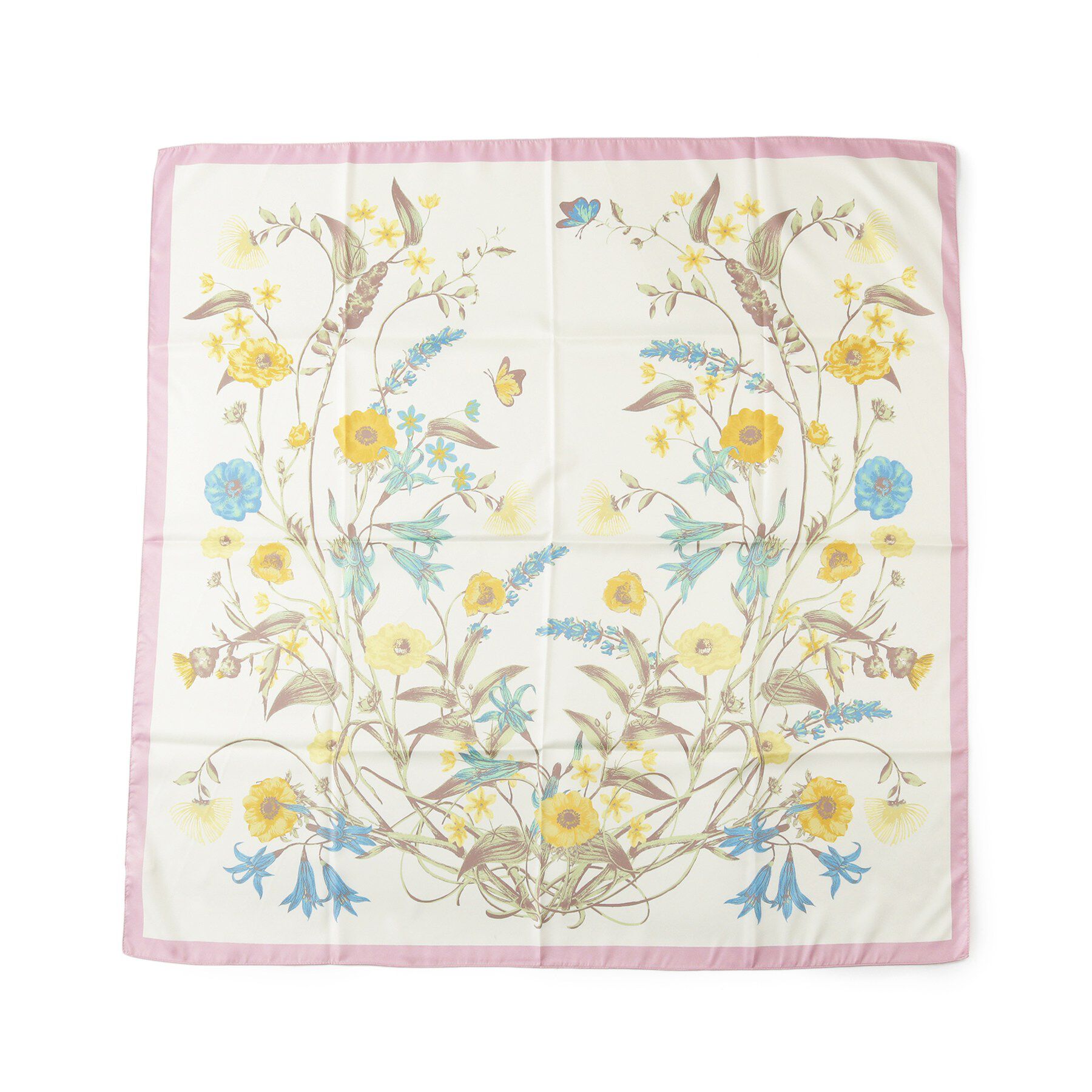 SHOO･LA･RUE「大判プリントスカーフ（88&times;88cm）」|バンダナ・スカーフ|ピンク(471)