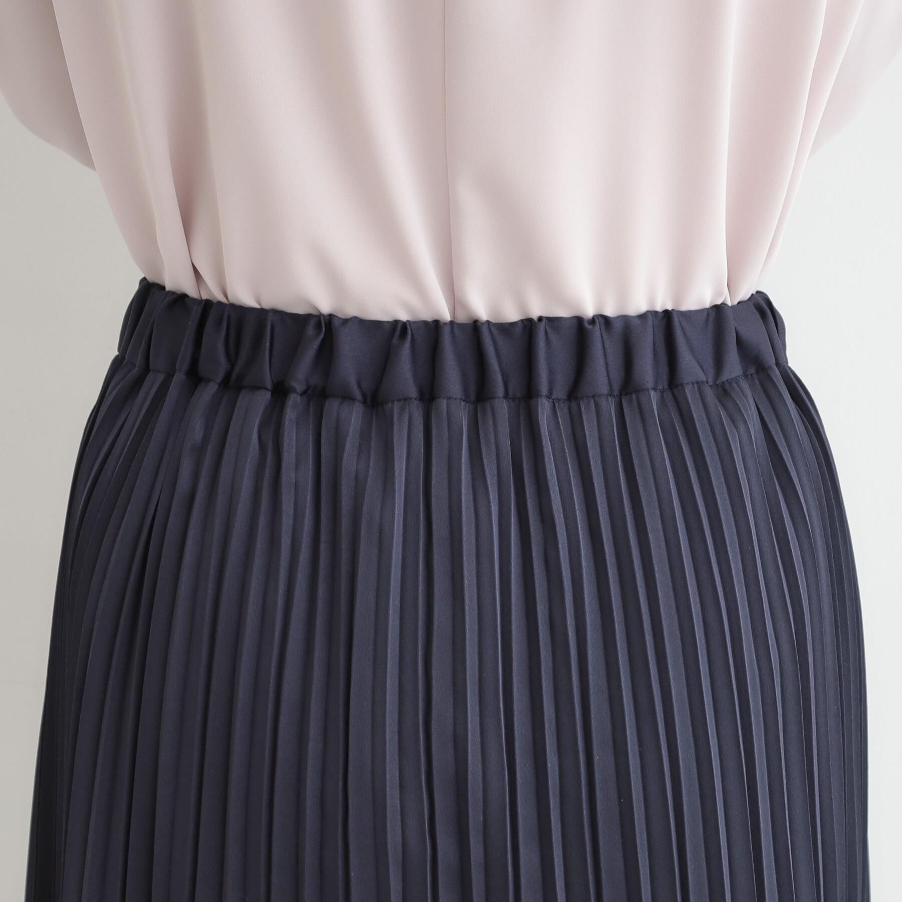 SHOO･LA･RUE「【着丈選べる】微ラメプリーツスカート」|スカート|