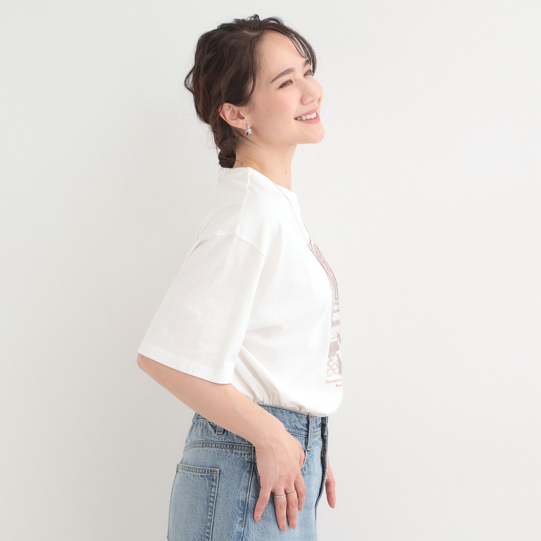 SHOO･LA･RUE「【綿100％/S-LL/プチプラ】選べる3柄 プリントアソートTシャツ」|Tシャツ・カットソー|