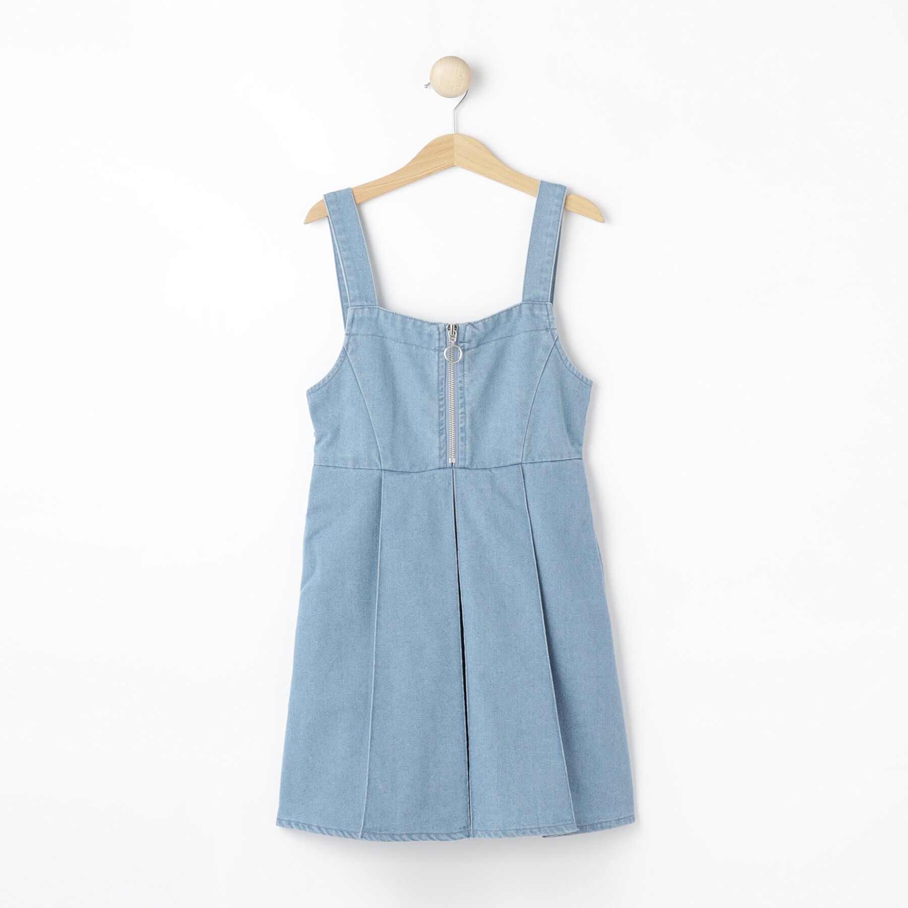 SHOO･LA･RUE「【100-150cm】デニムジップジャンスカ」|ワンピース|ブルー(691)