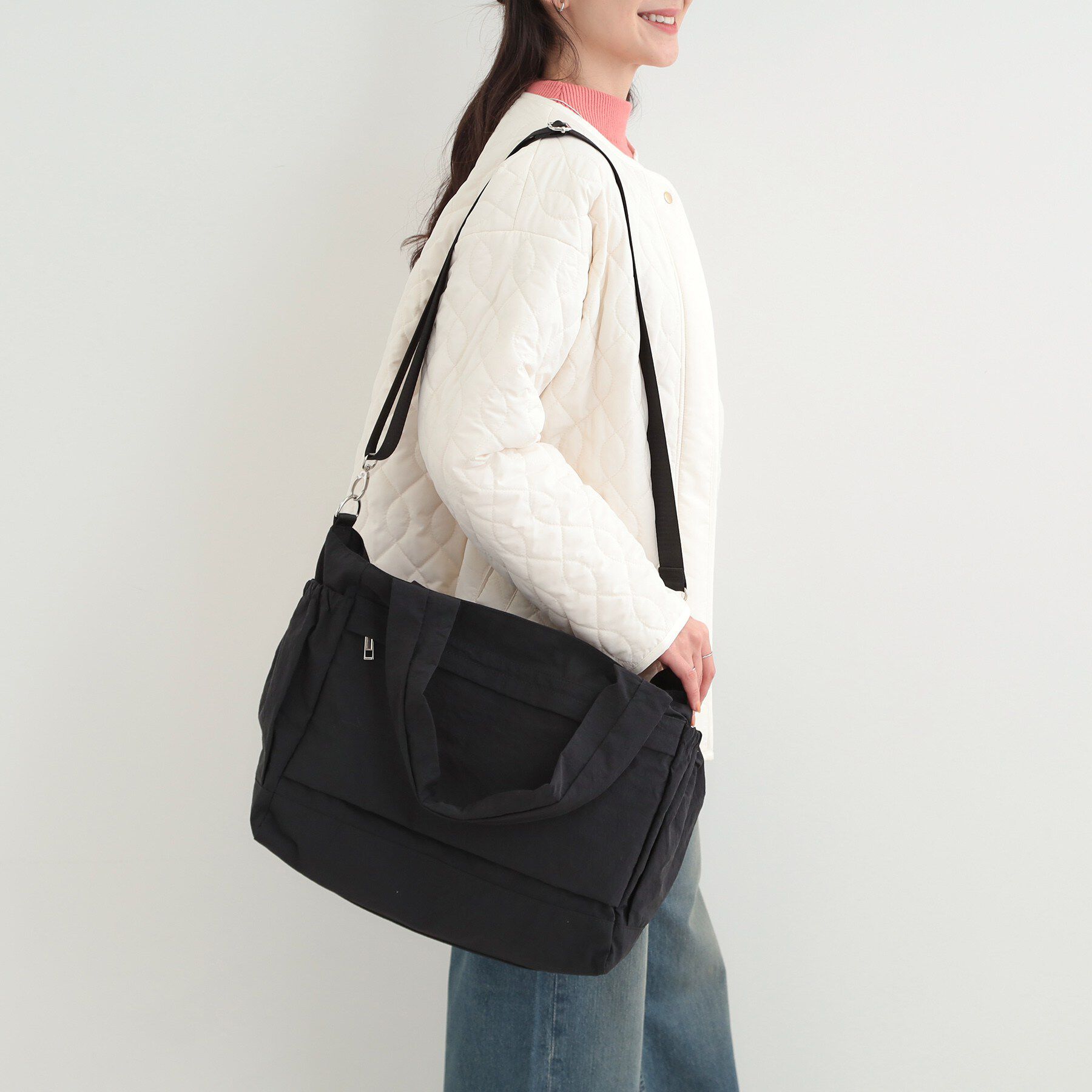 SHOO･LA･RUE「【撥水】トラベルボストンバッグ【キャリーオン】」|ボストンバッグ|