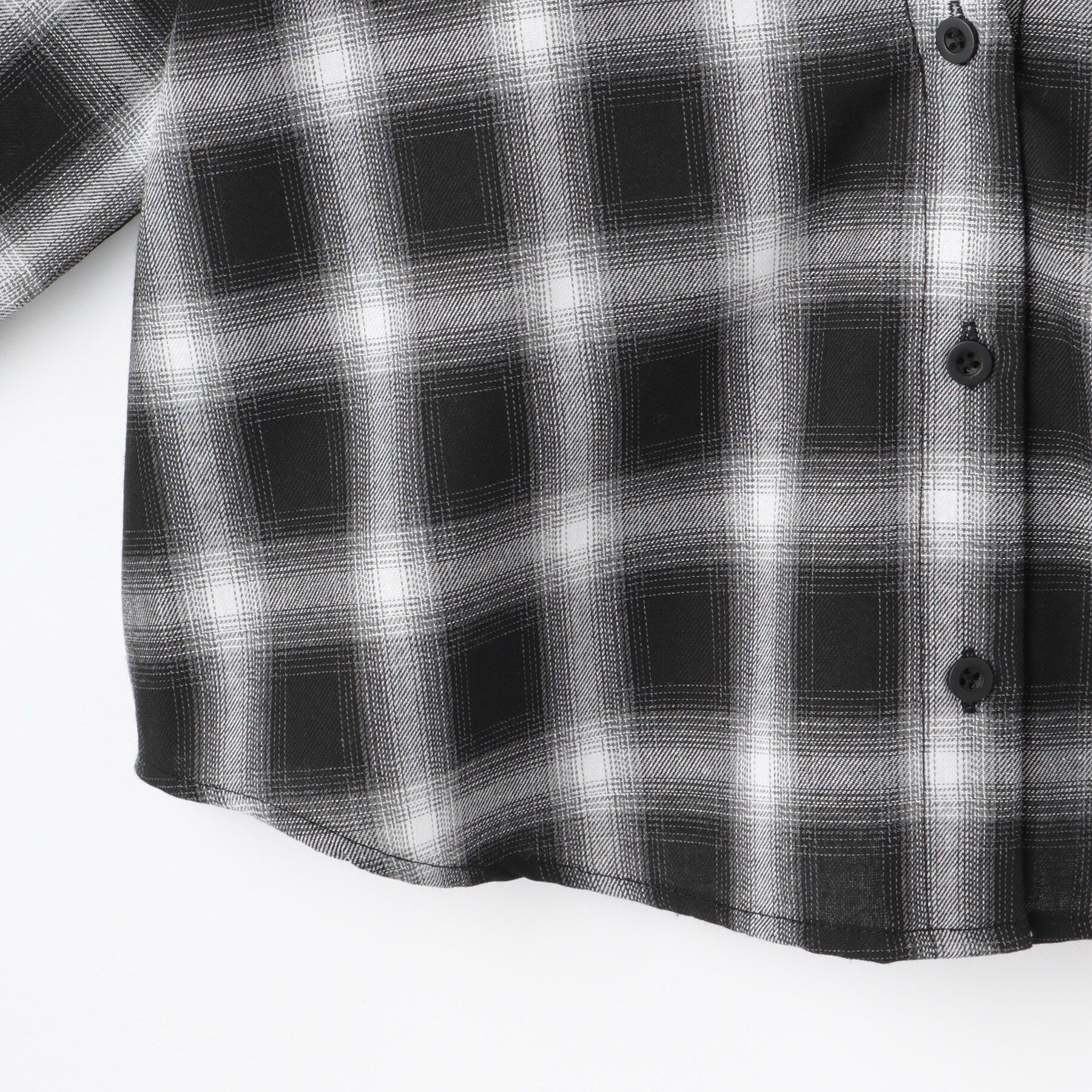 SHOO･LA･RUE「【130-150cm】チェックシャツドッキングトップス」|Tシャツ・カットソー|