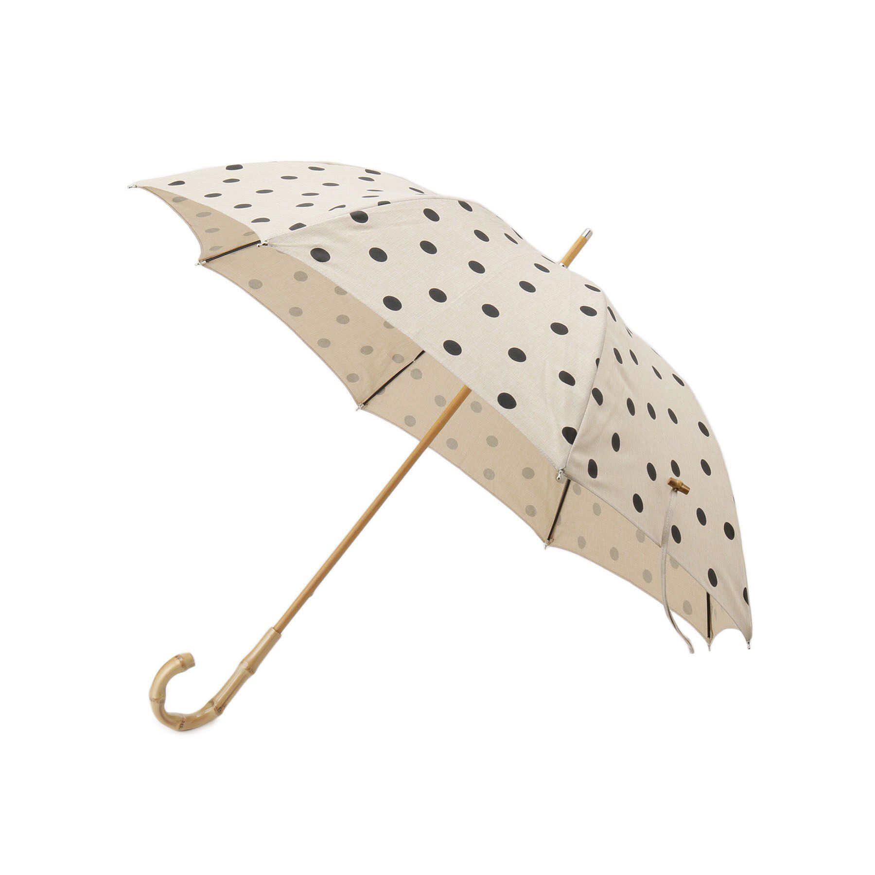 SHOO･LA･RUE「【晴雨兼用】ドット長傘【because】」|傘|アイボリー(104)