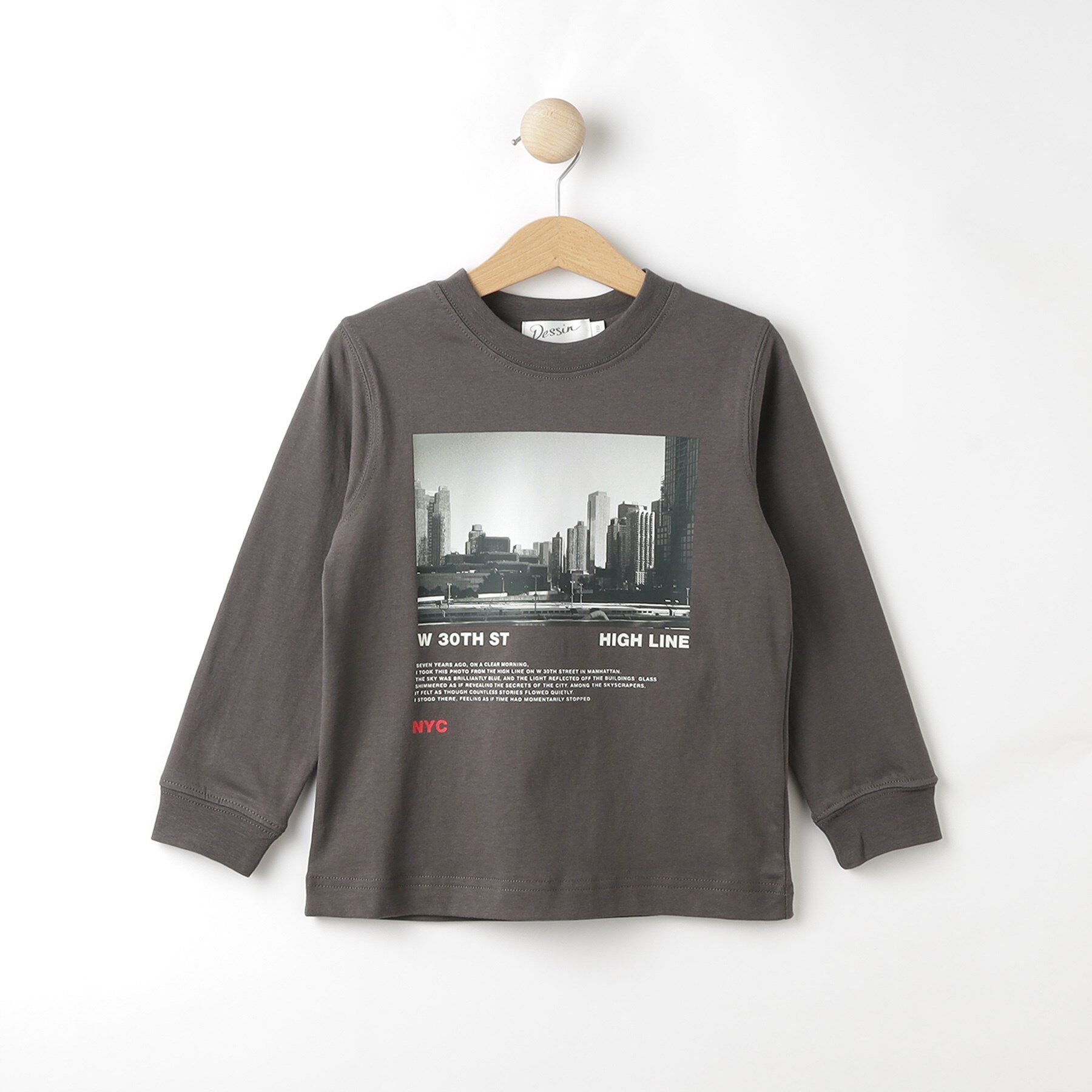 Dessin「【リンクコーデ・洗える】フォトプリントロングスリーブTシャツ」|Tシャツ・カットソー|