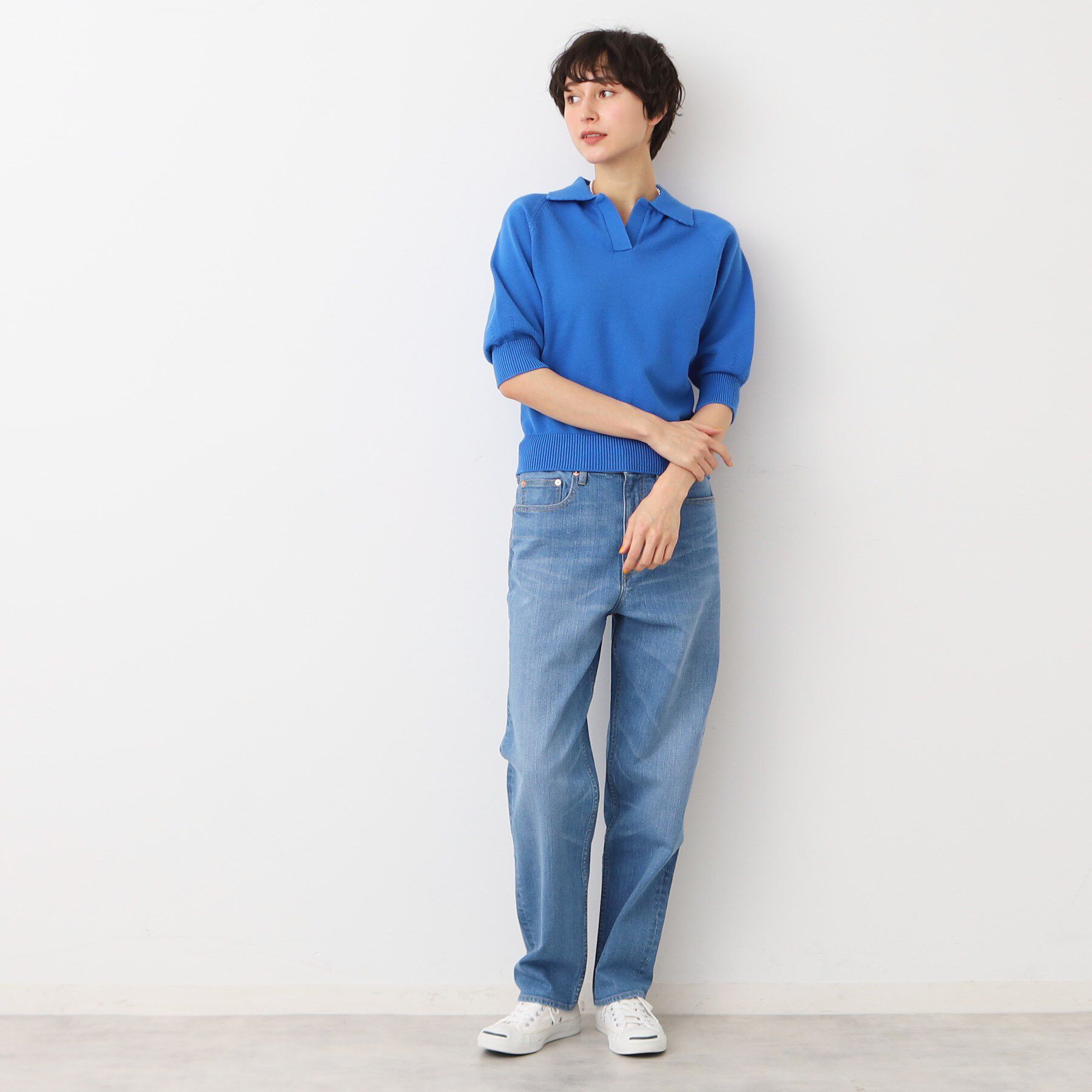 Dessin「【洗える】バルーンスリーブスキッパーニット」|ニット・セーター|