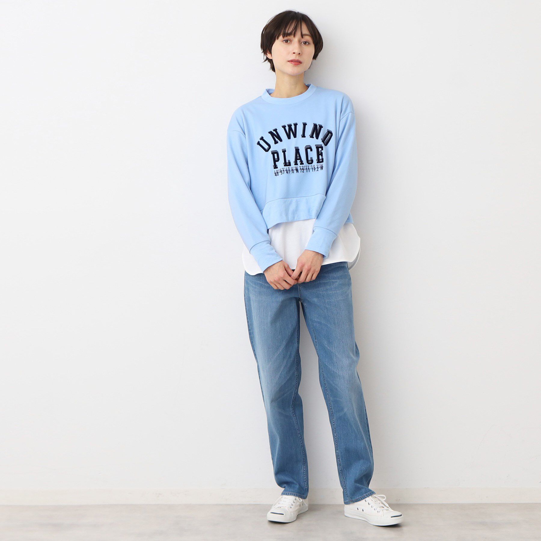 Dessin「【洗える】チュールレイヤードスウェット（S～L）」|パーカー|