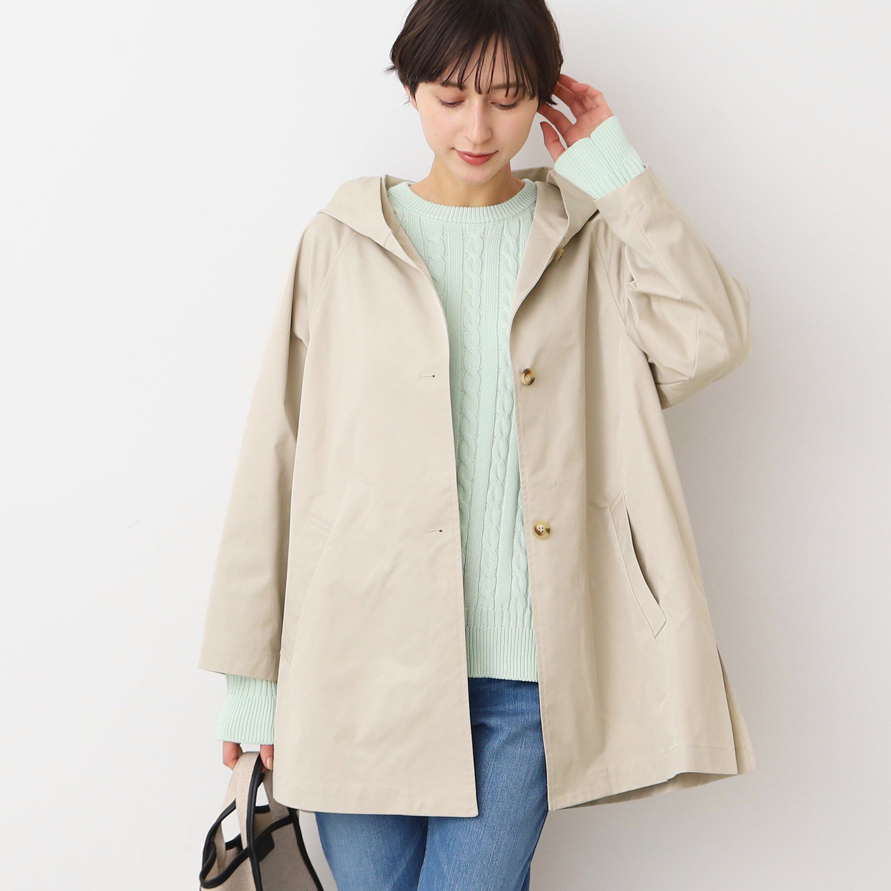 Dessin「【洗える】フーデッドハーフコート（S～L）」|その他|