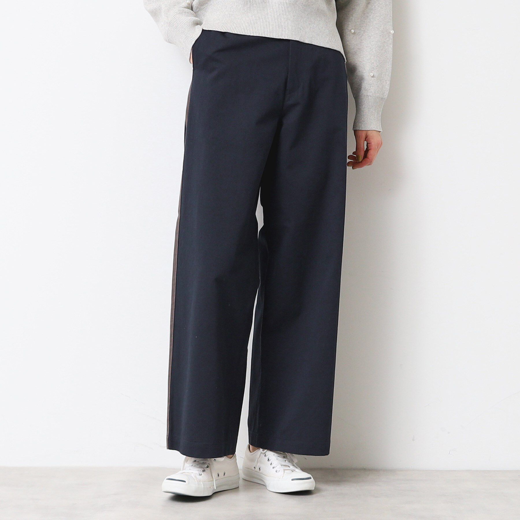 Dessin「【洗える】サイドライン入りワイドパンツ（S～L）」|その他|