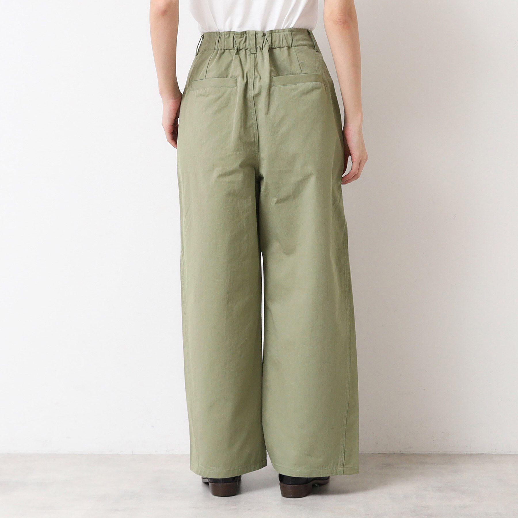 Dessin「【洗える・後ろゴム】コットンワイドパンツ（S～L）」|その他|