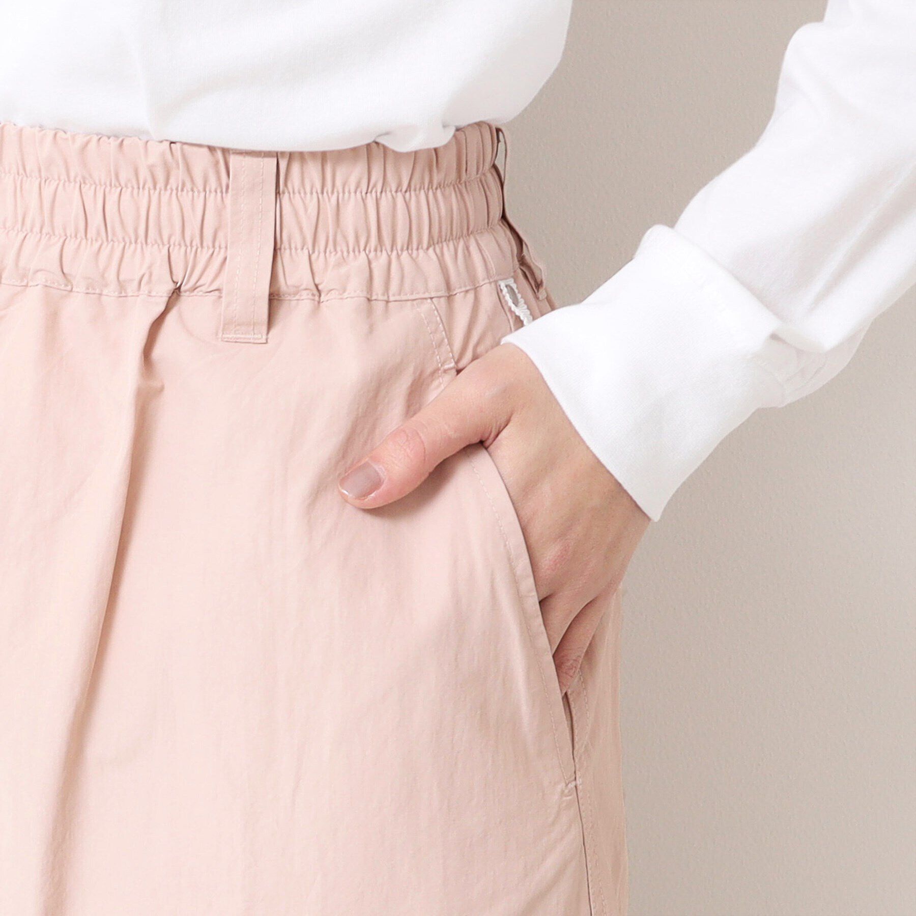 Dessin「【洗える・ウエストゴム】スピンドル付カーゴスカート」|スカート|