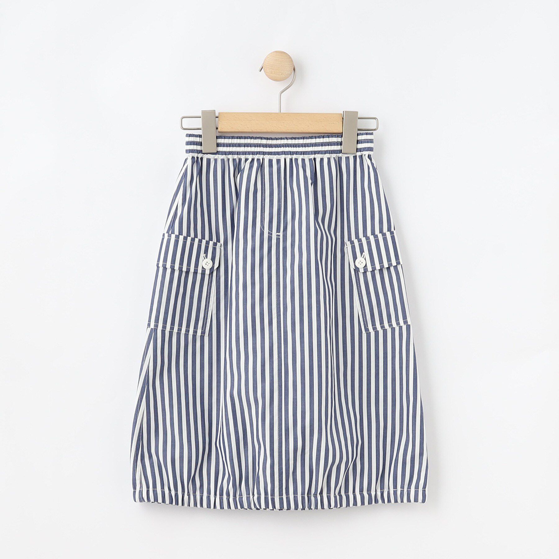Dessin「【リンクコーデ】ストライプスカート」|スカート|ブルー(393)