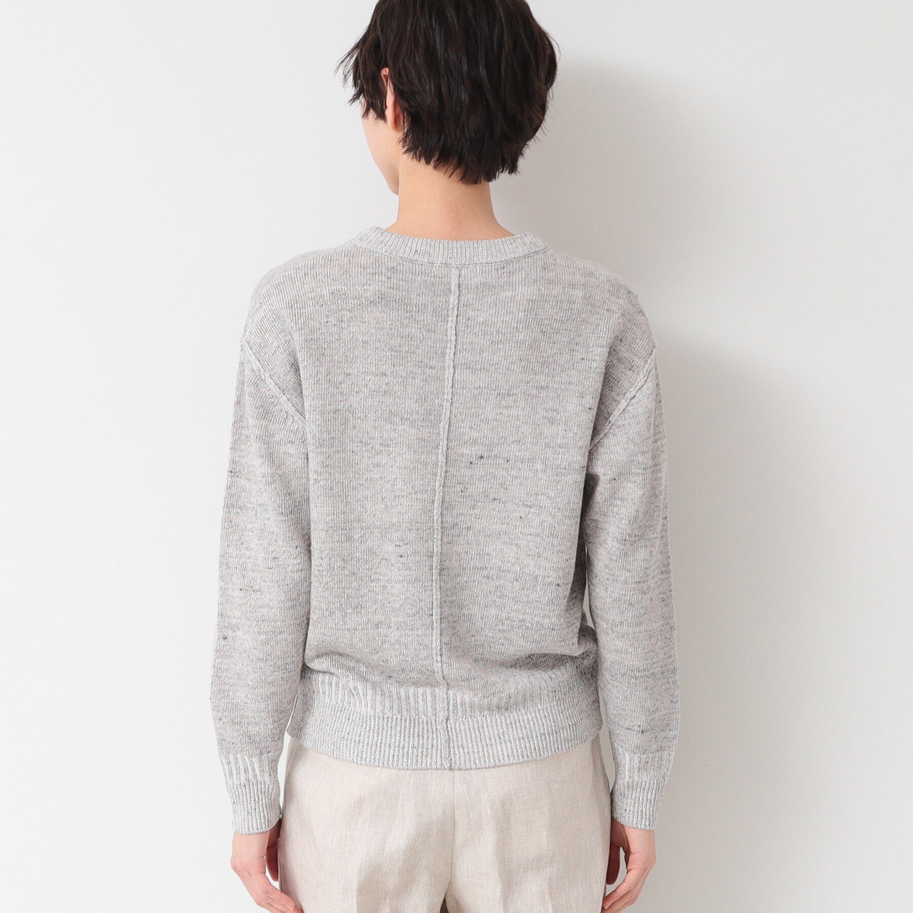 Dessin「【ユニセックス】コットンリネン杢ニット」|ニット・セーター|