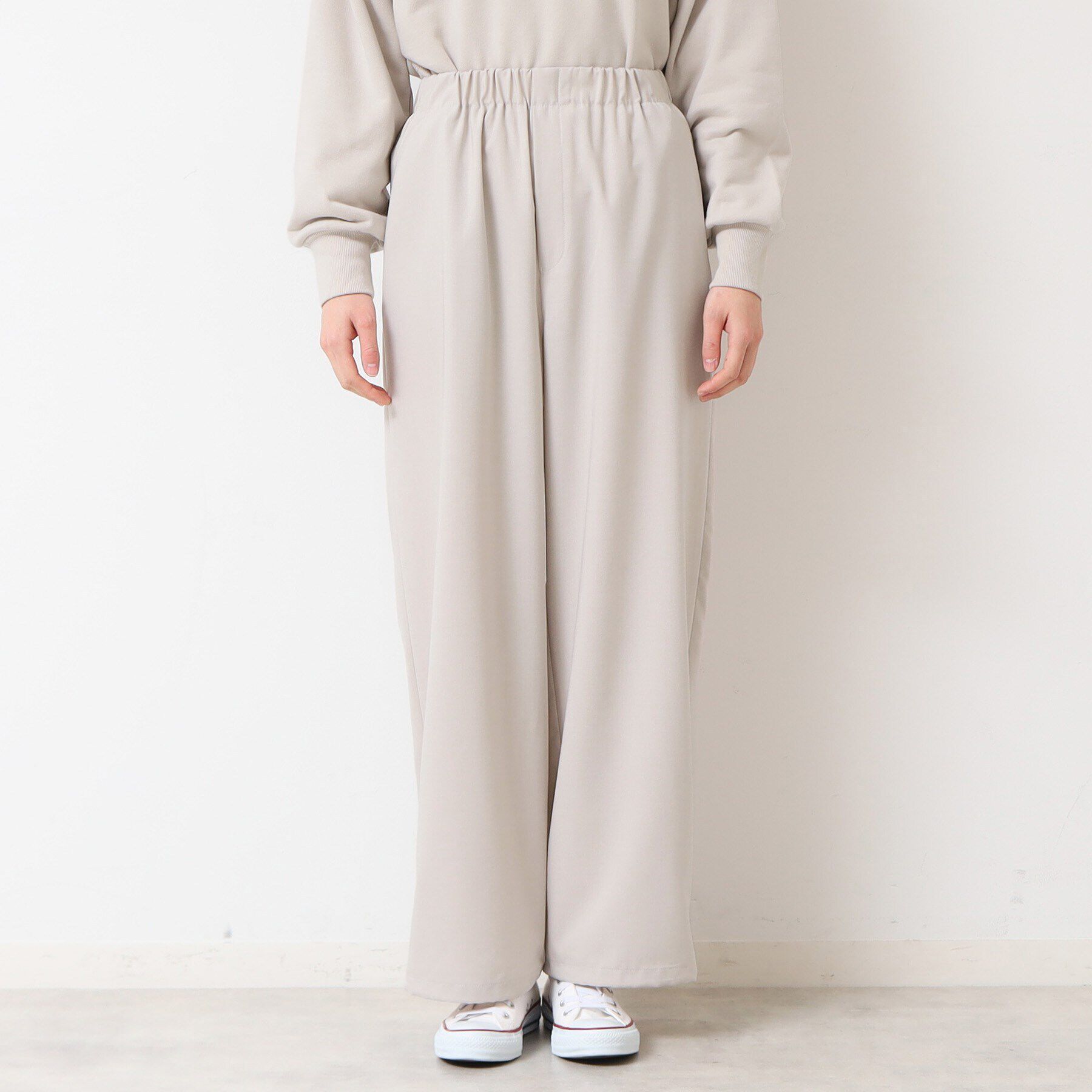 Dessin「【ウエストゴム・洗える】裾ドロスト付きパンツ（S～L）」|その他|