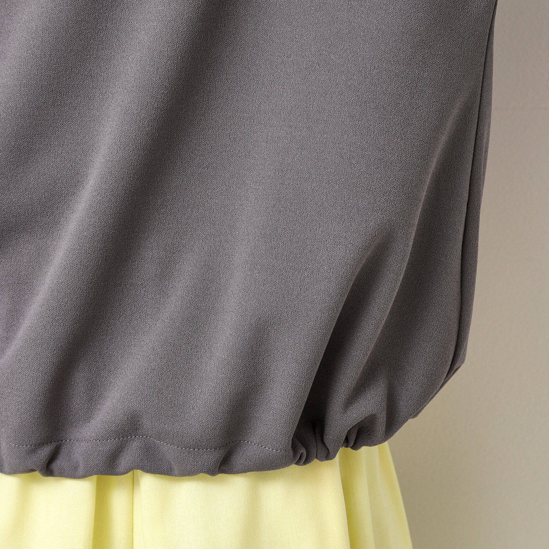 Dessin「【セットアップ可能・洗える】ジョーゼットドロスト付きブラウス」|Tシャツ・カットソー|