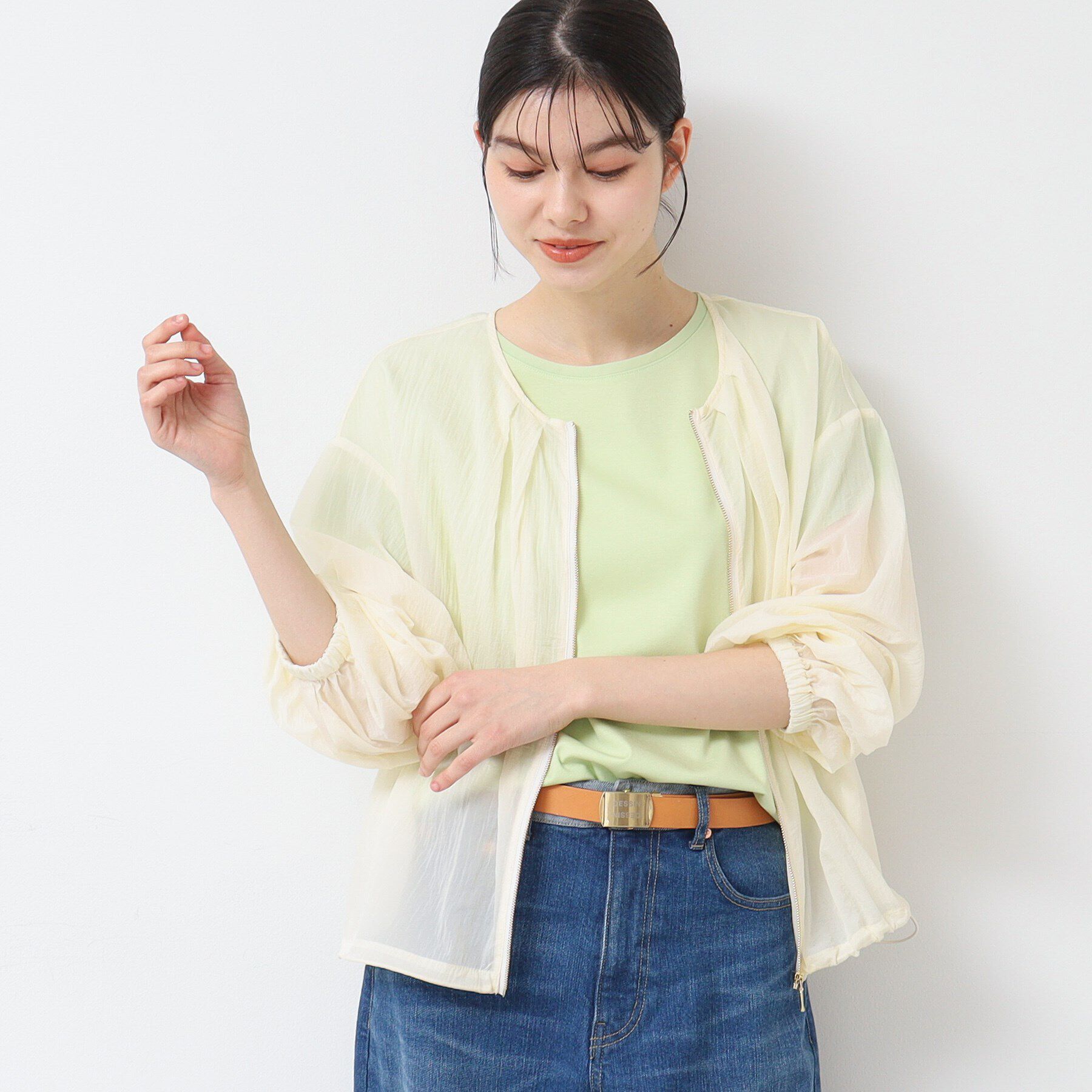 Dessin「【洗える】クルーネックブルゾン（S～L）」|ブルゾン・スタジャン|