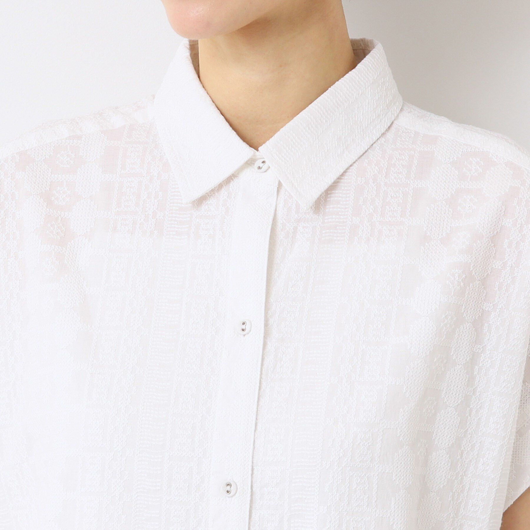 Dessin「【インド刺繍・セットアップ可能・洗える】シャツワンピース」|ワンピース|