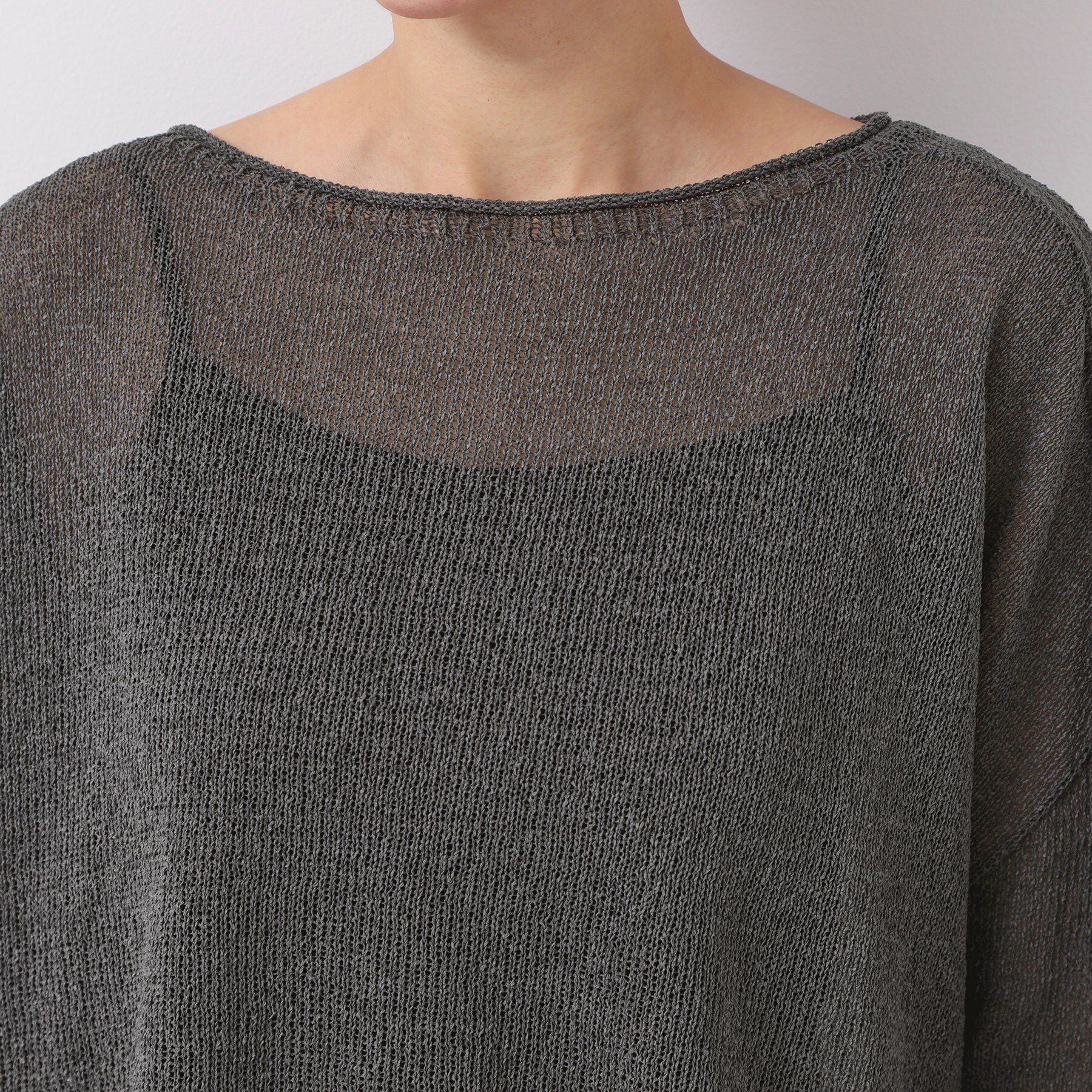 Dessin「【日本製・洗える】ニュアンスワイドプルオーバー」|ニット・セーター|