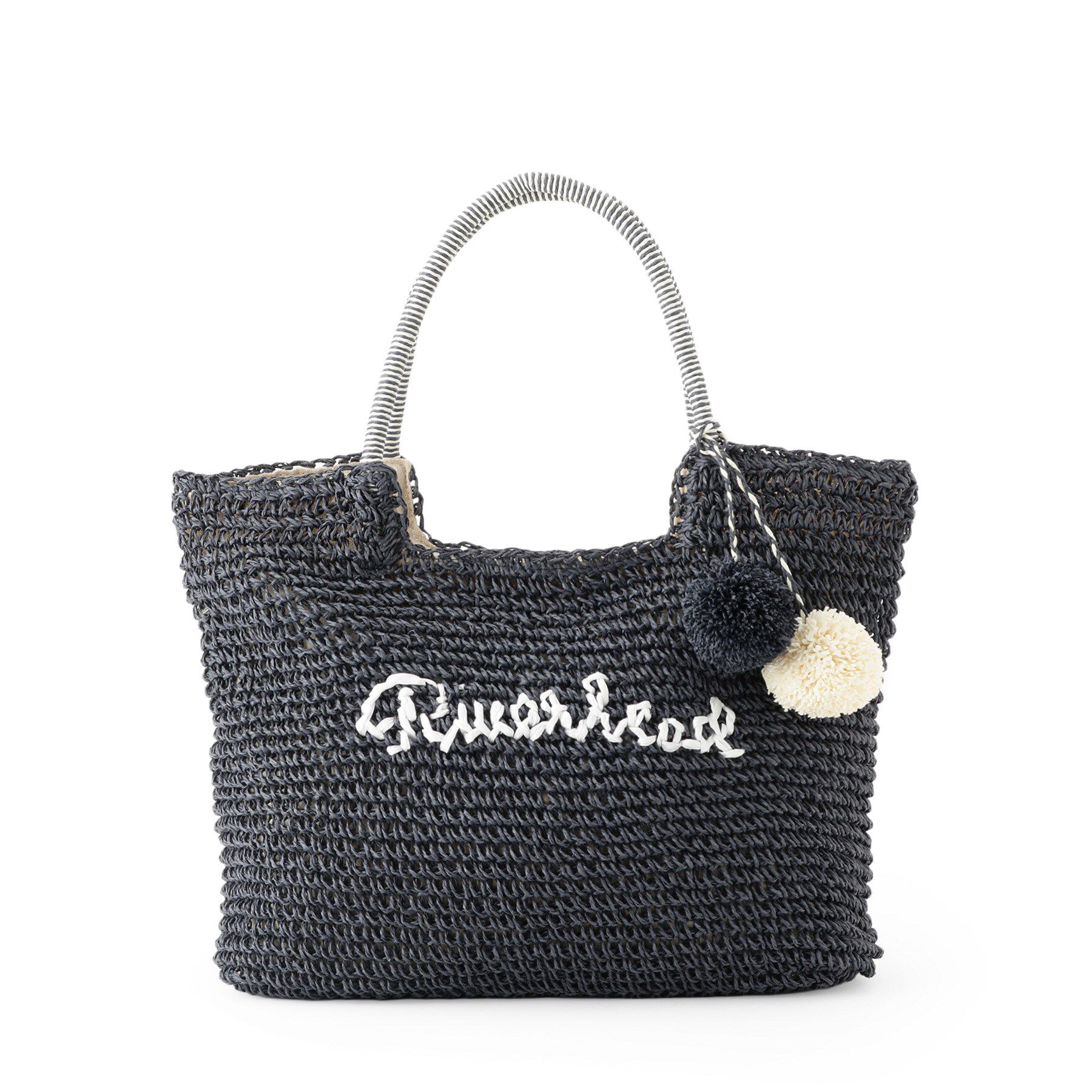 Dessin「【軽量・A4収納可】ポンポンチャームペーパーロゴトートバッグ」|トートバッグ|