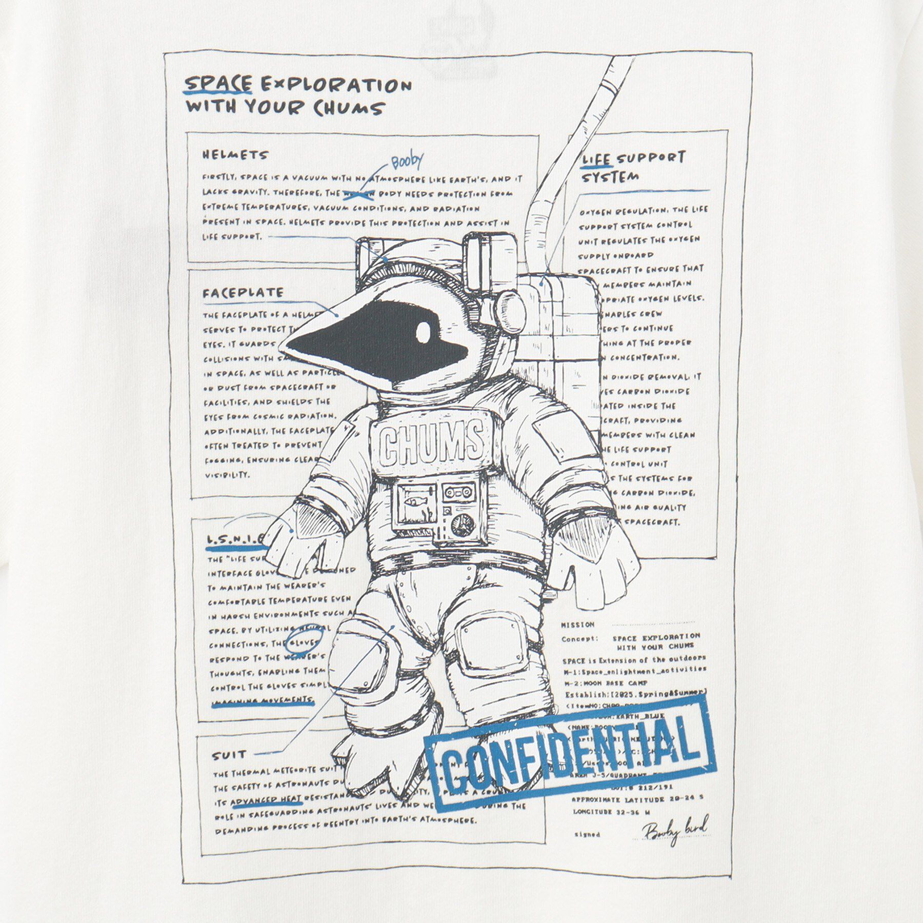 Dessin「◆CHUMS(チャムス) バックプリントTシャツ」|Tシャツ・カットソー|