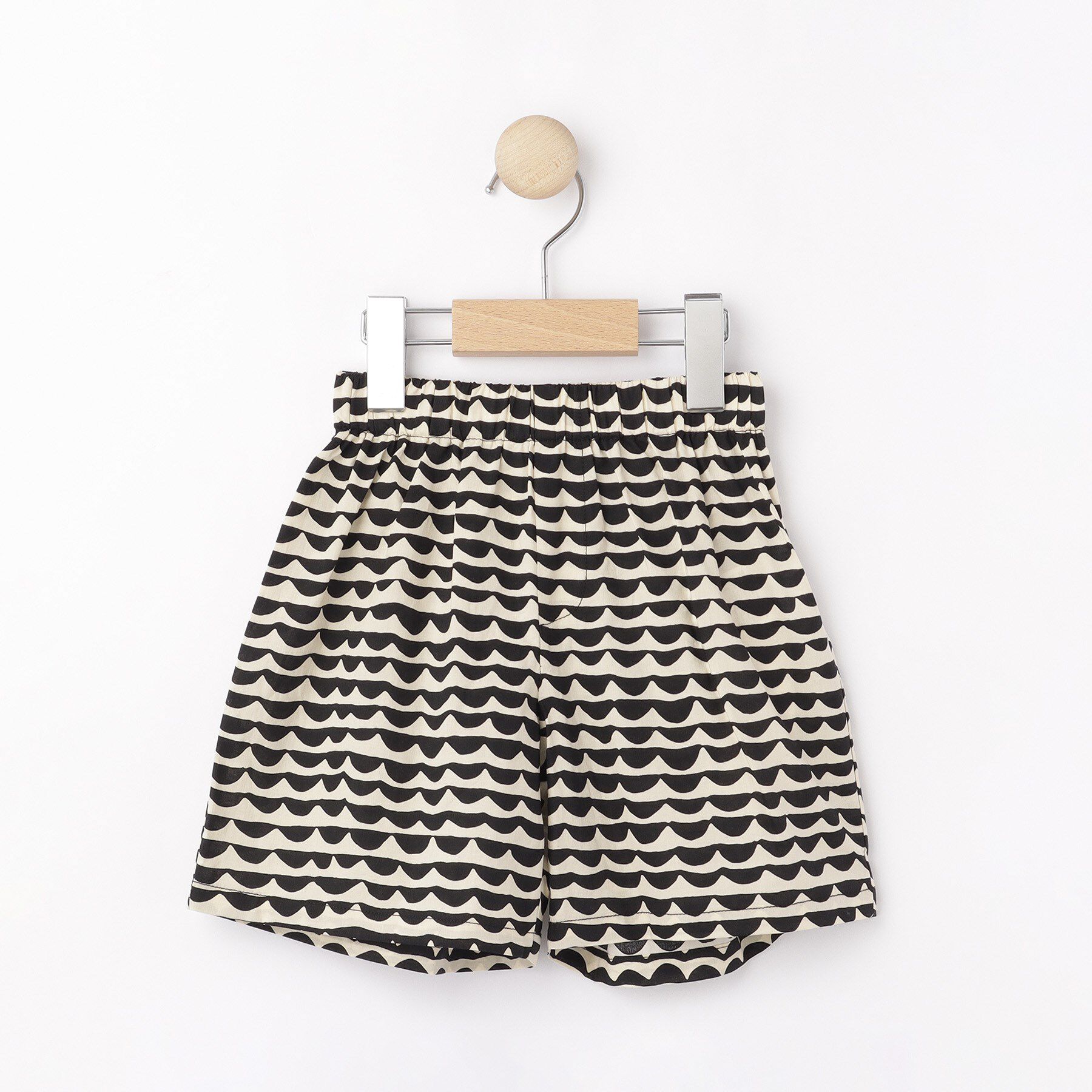 Dessin「【リンクコーデ・ウエストゴム】ウエーブプリントコットンパンツ」|キュロット|