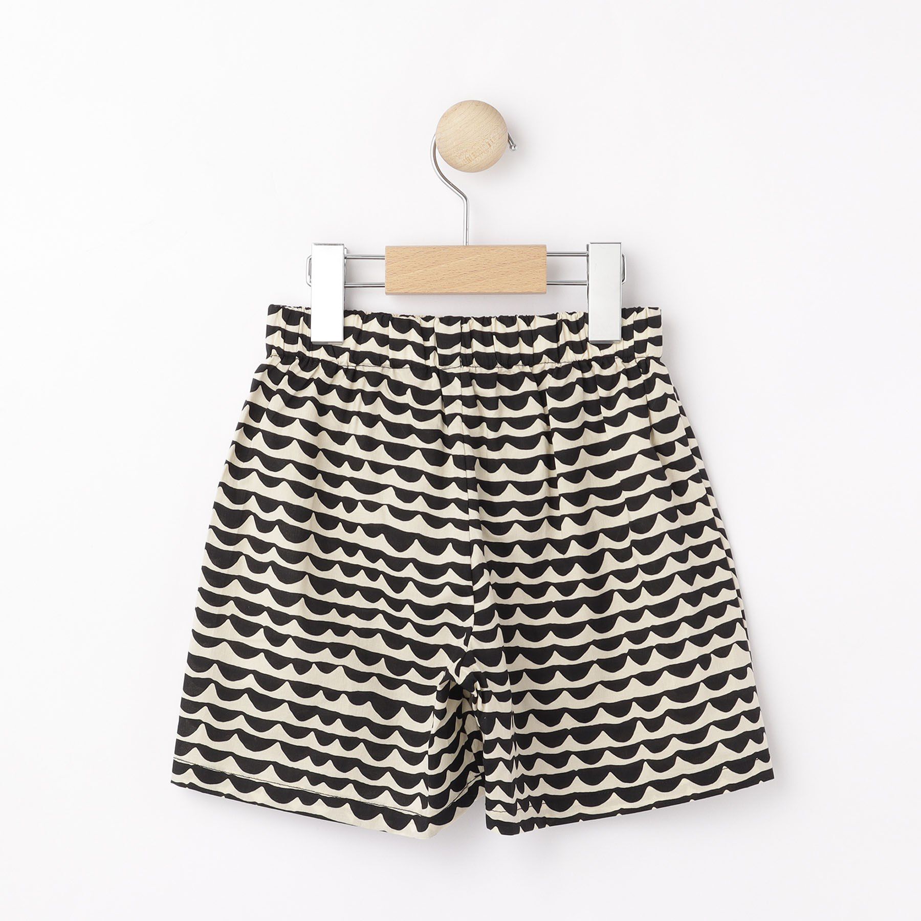 Dessin「【リンクコーデ・ウエストゴム】ウエーブプリントコットンパンツ」|キュロット|