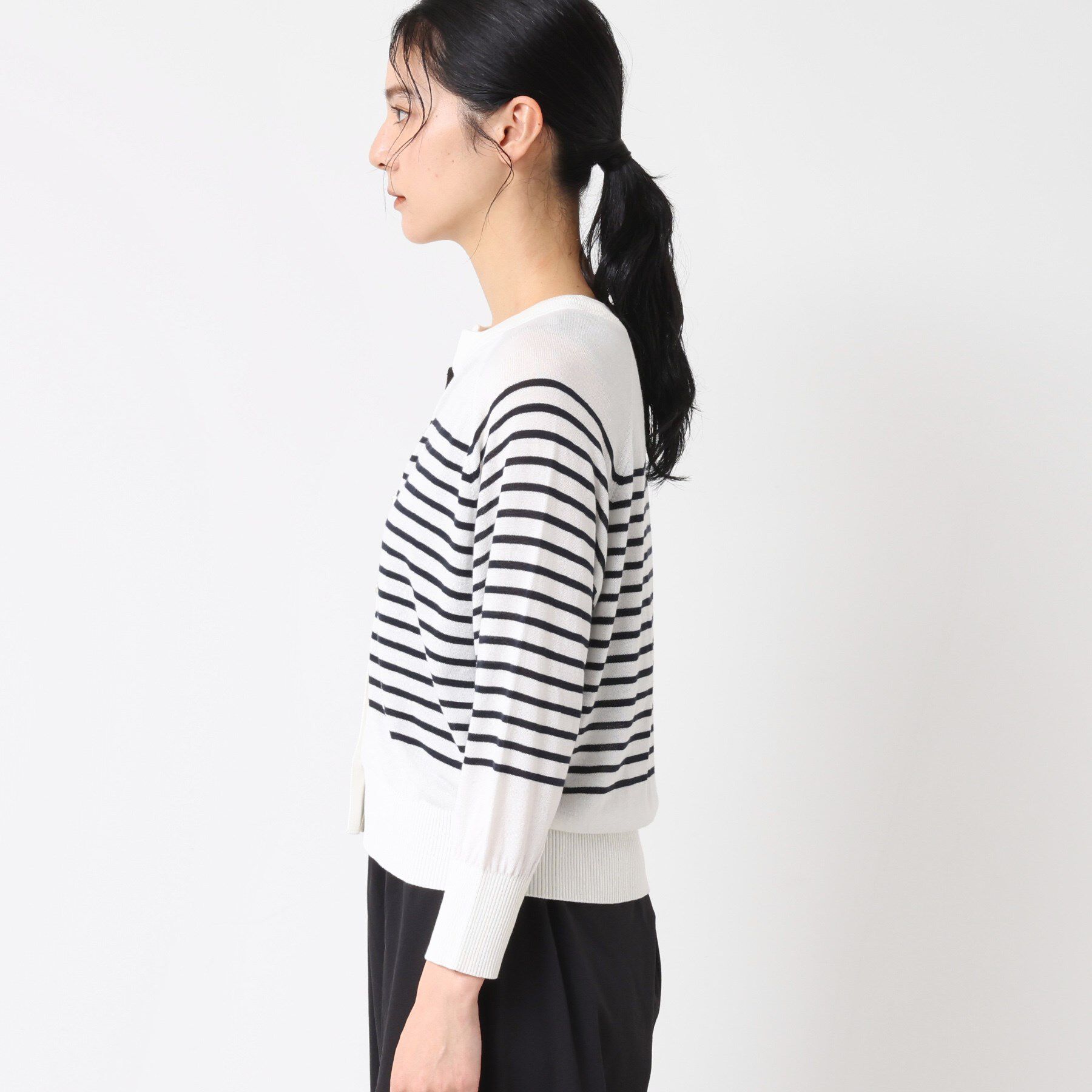 Dessin「【洗える】キーネックカーディガン」|カーディガン|