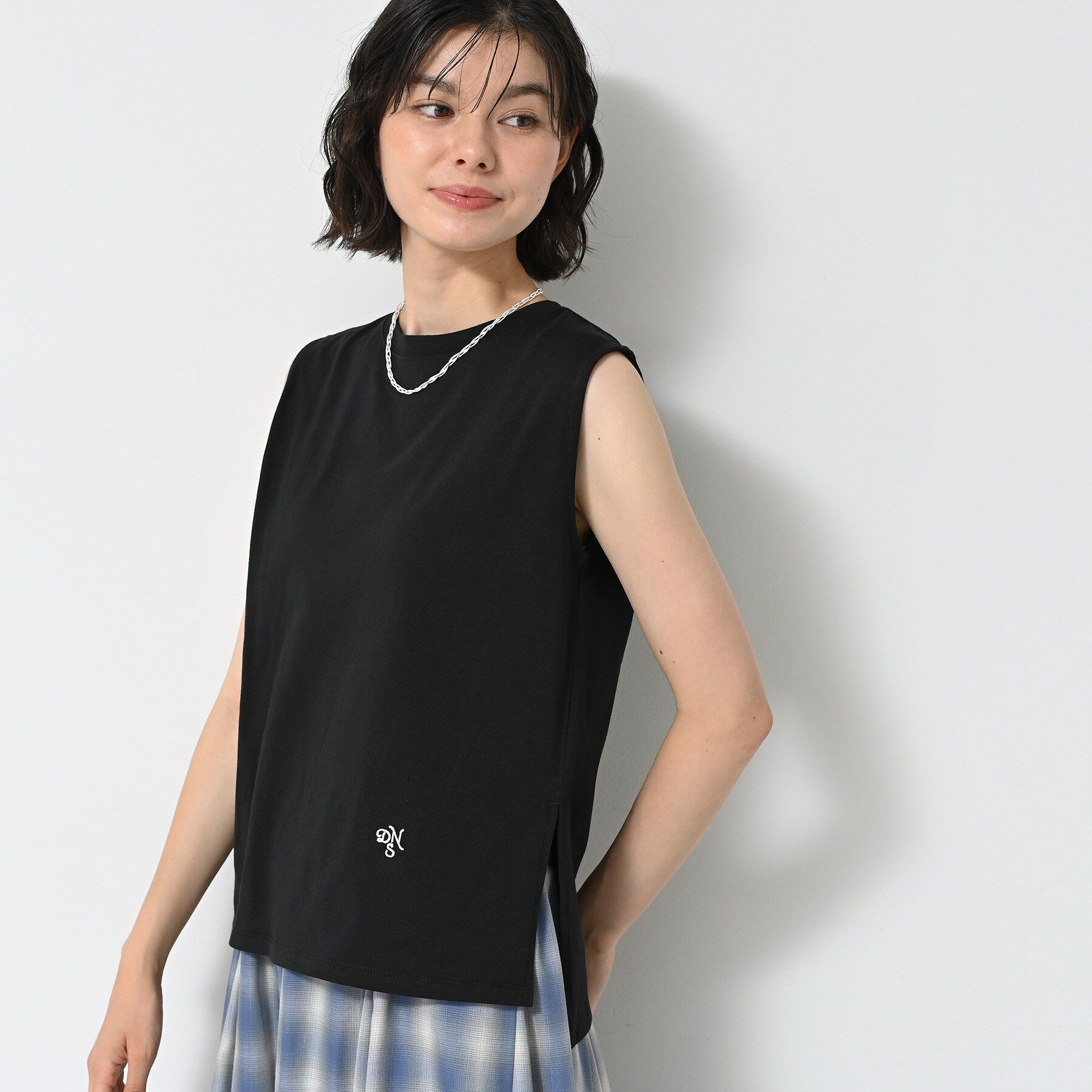 Dessin「【洗える】ノースリーブカットソー」|Tシャツ・カットソー|ブラック(019)