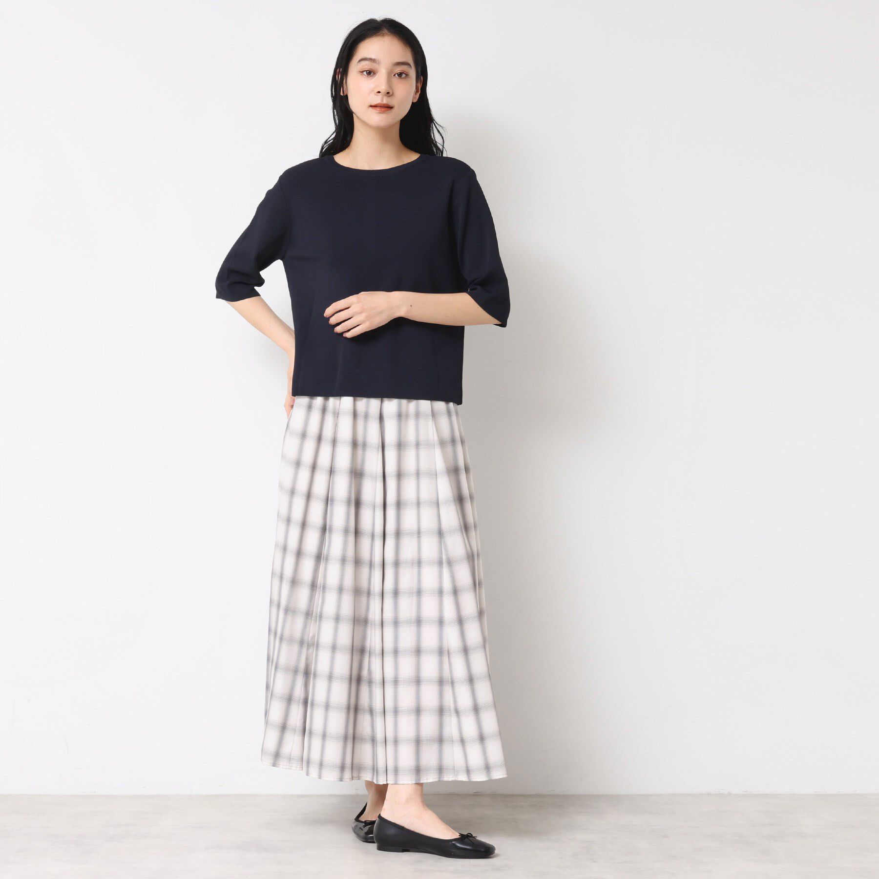 Dessin「【UVカット/洗える】2WAY五分袖カーディガン」|ニット・セーター|