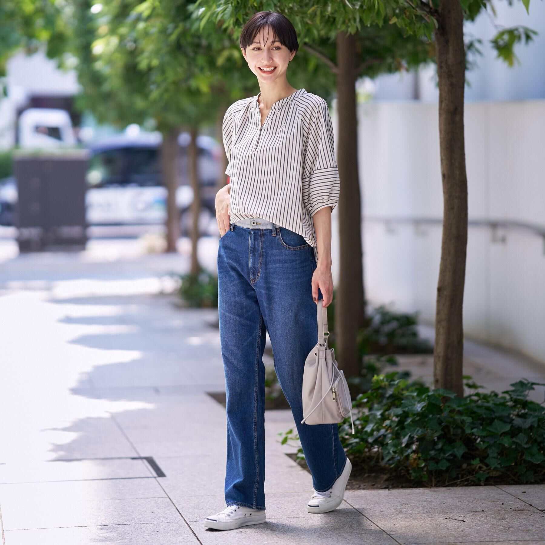 Dessin「【洗える/五分袖】ランタンスリーブスキッパーネックブラウス」|シャツ・ブラウス|