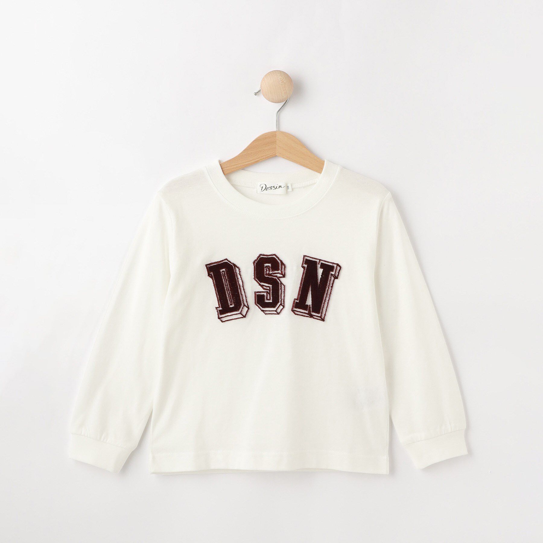 Dessin「【リンクコーデ/洗える】ビッグロゴロンT」|Tシャツ・カットソー|ホワイト(002)