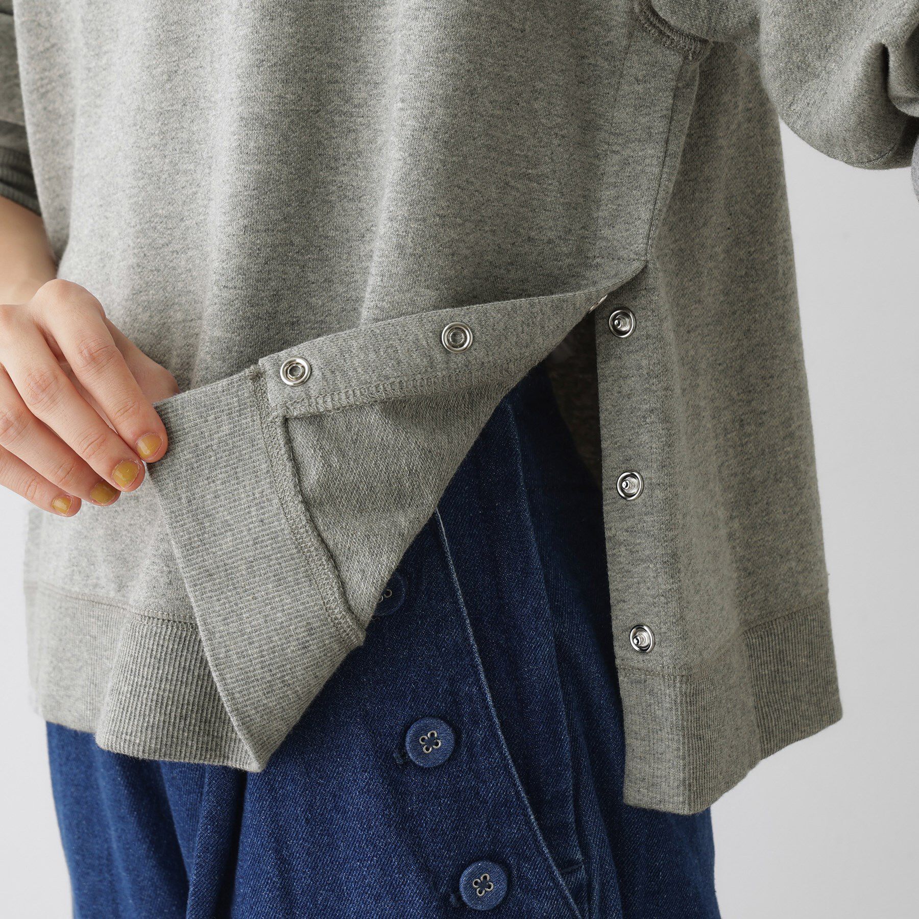 Dessin「【洗える】サイドスナップカットソー」|Tシャツ・カットソー|