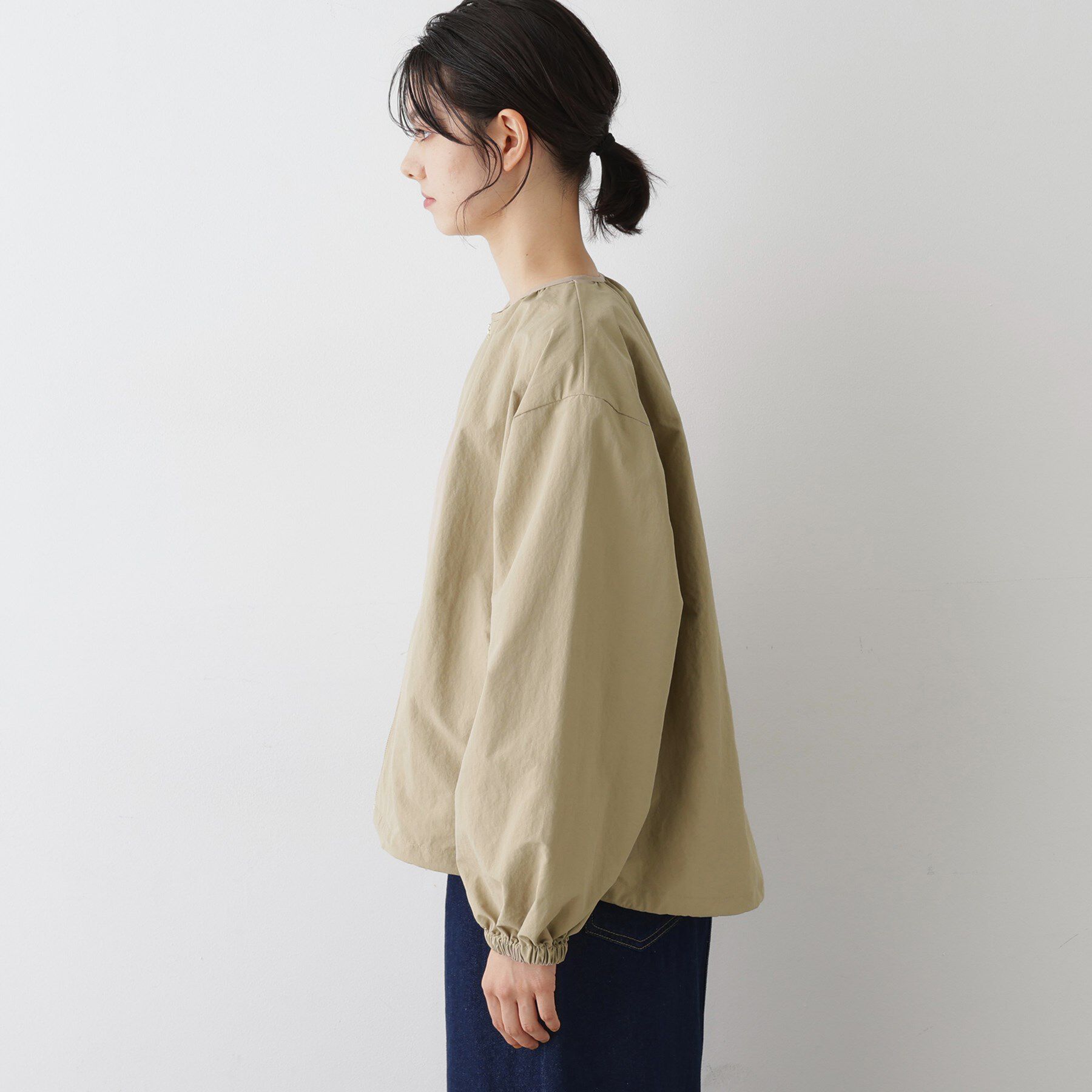 Dessin「【撥水・洗える】クルーネックブルゾン」|ブルゾン・スタジャン|