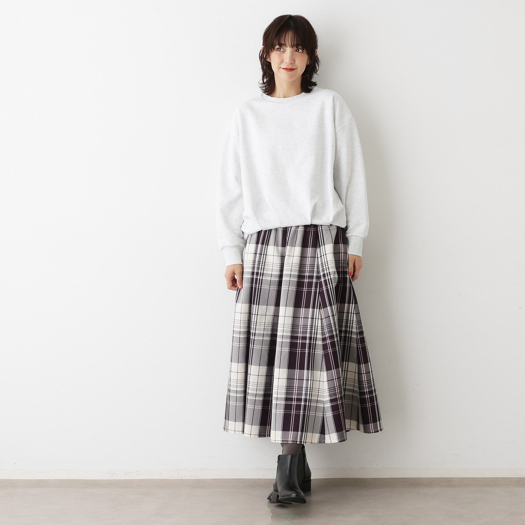 Dessin「【洗える】バルーンシルエットミニ裏毛プルオーバー」|Tシャツ・カットソー|