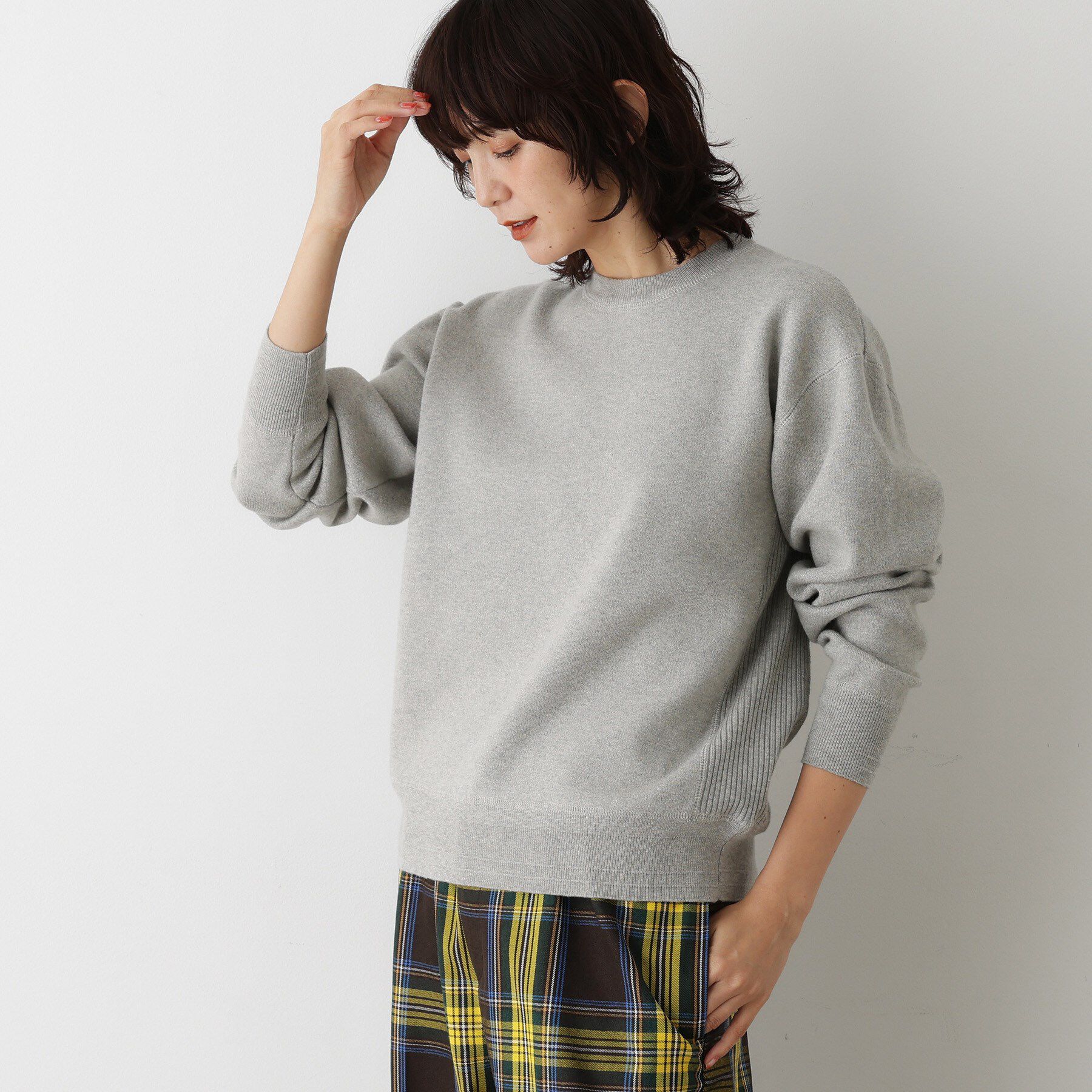 Dessin「【ユニセックス／洗える】コットンカシミヤブレンドセーター」|ニット・セーター|