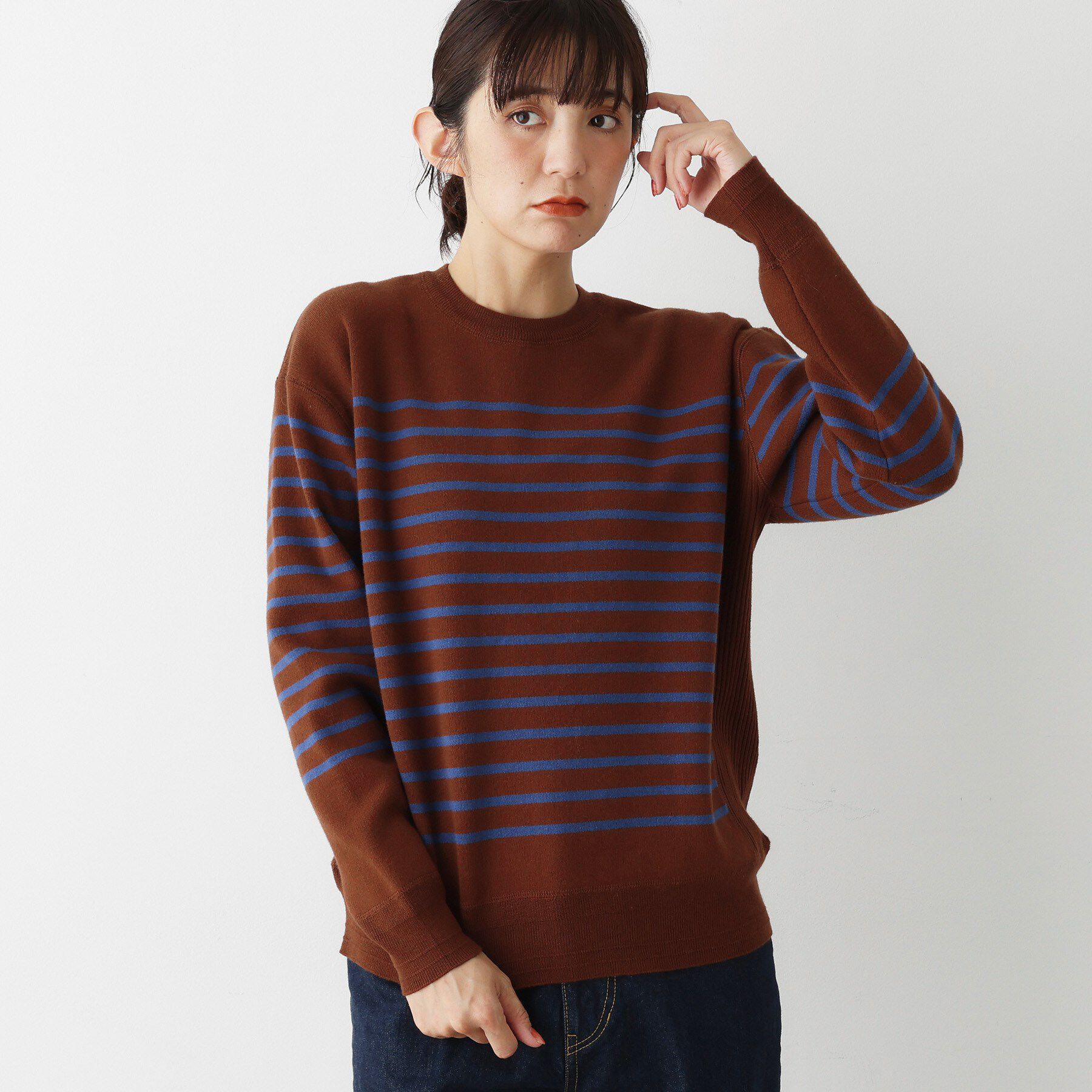 Dessin「【ユニセックス／洗える】コットンカシミヤブレンドセーター」|ニット・セーター|