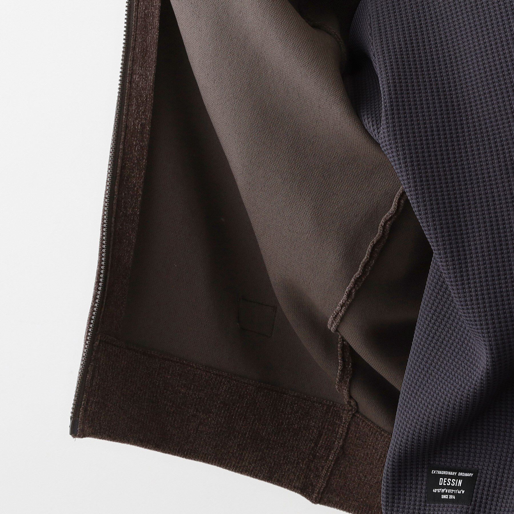 Dessin「【洗える】モールジップカーディガン」|ブルゾン・スタジャン|