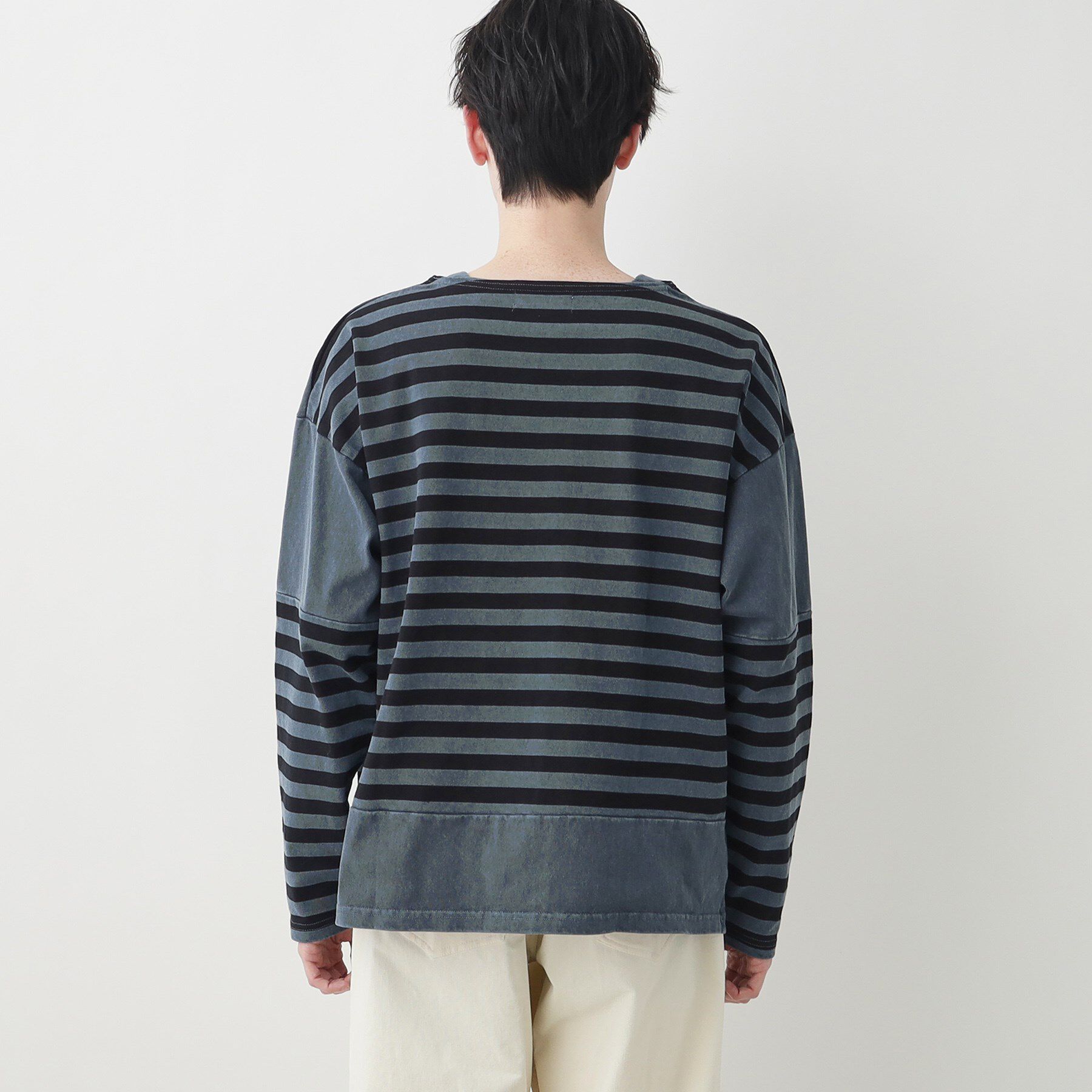 Dessin「【洗える】ピグメントボーダー天竺」|Tシャツ・カットソー|