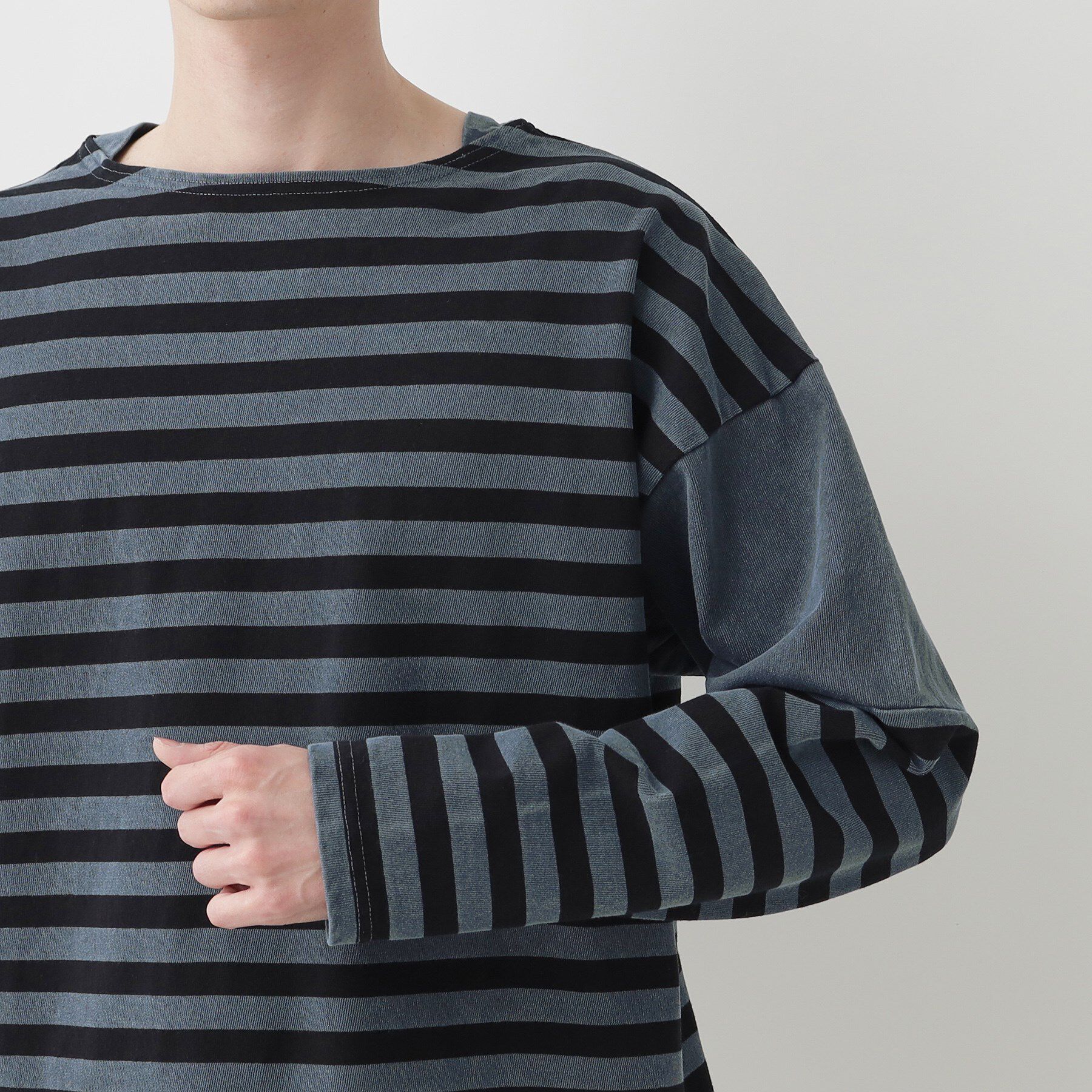 Dessin「【洗える】ピグメントボーダー天竺」|Tシャツ・カットソー|