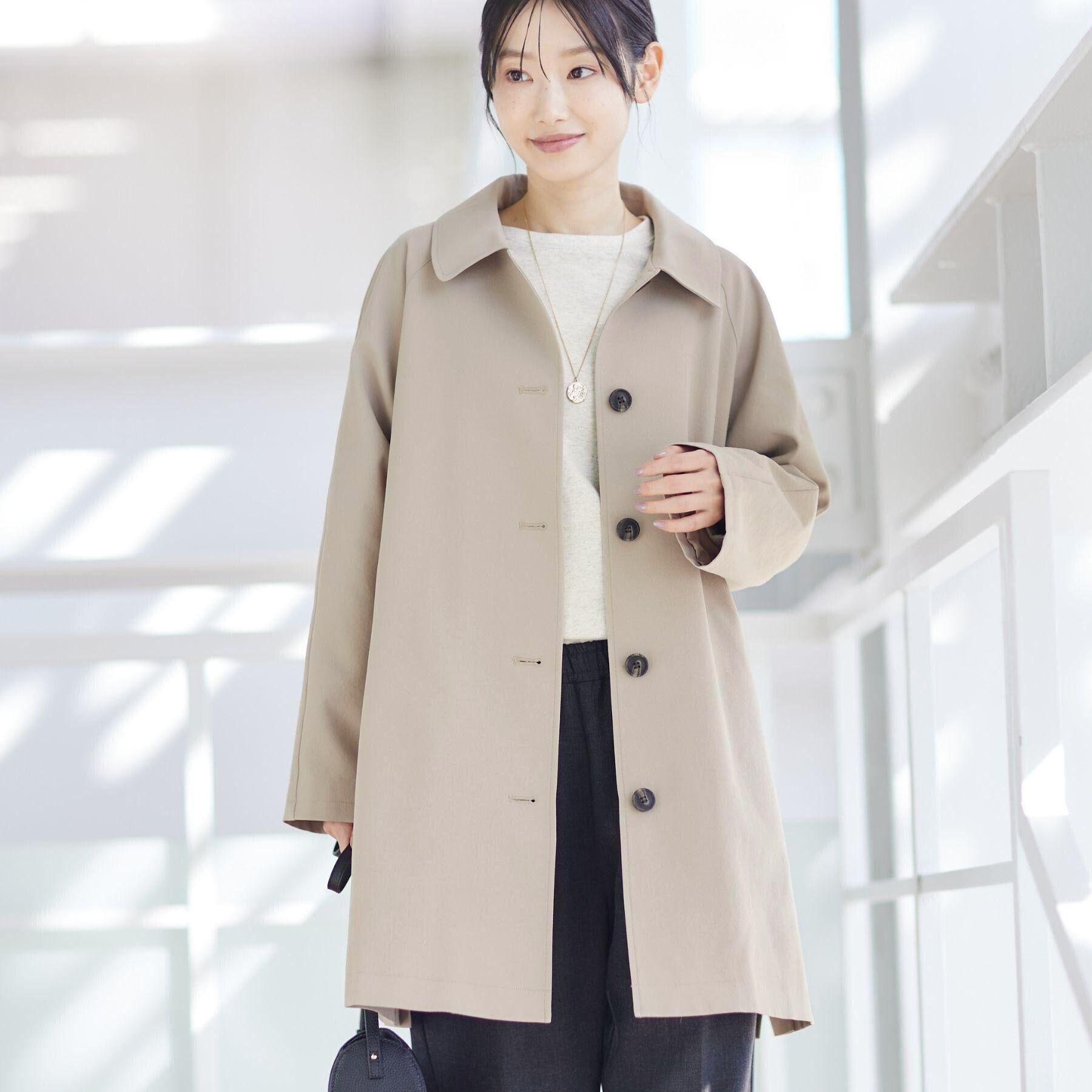 Dessin「【花粉ガード/撥水加工/洗える】ステンカラースプリングコート」|ステンカラーコート|